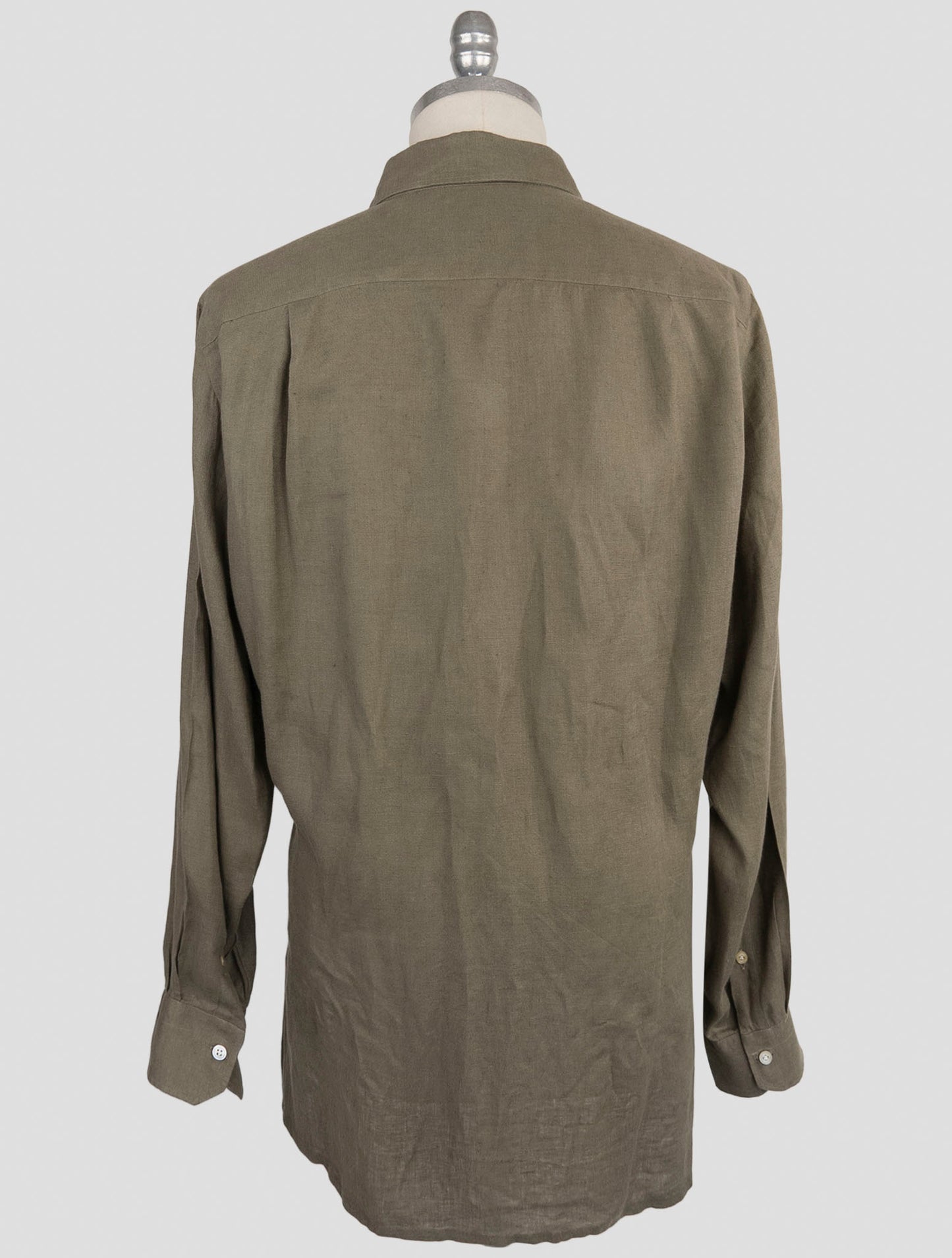 Kiton Green Linen Shirt