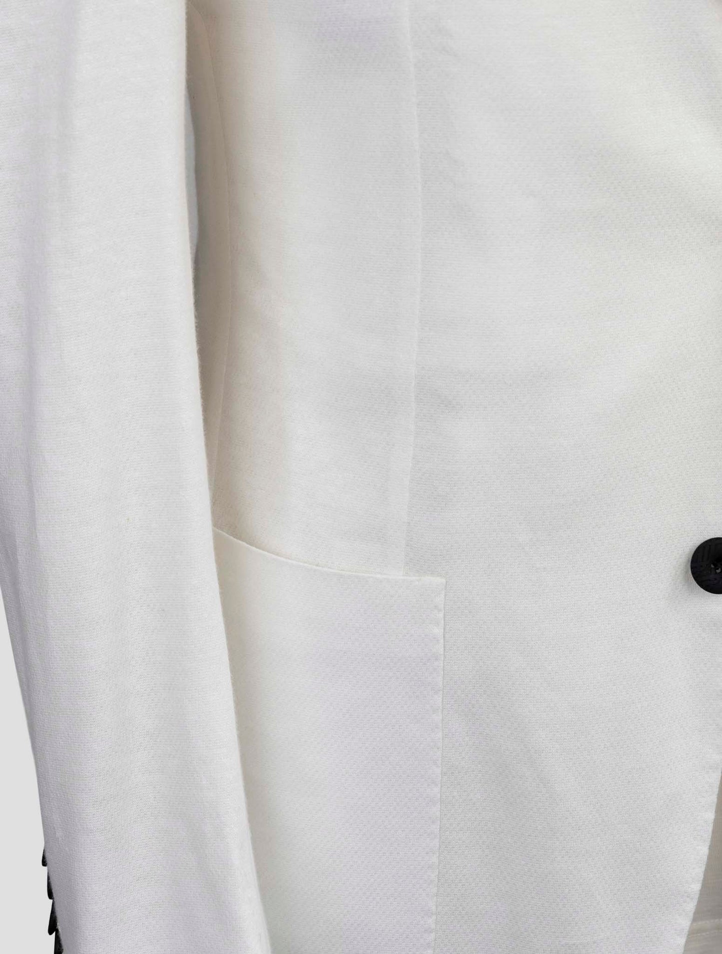 Kiton Knt White Linen Cotton Blazer