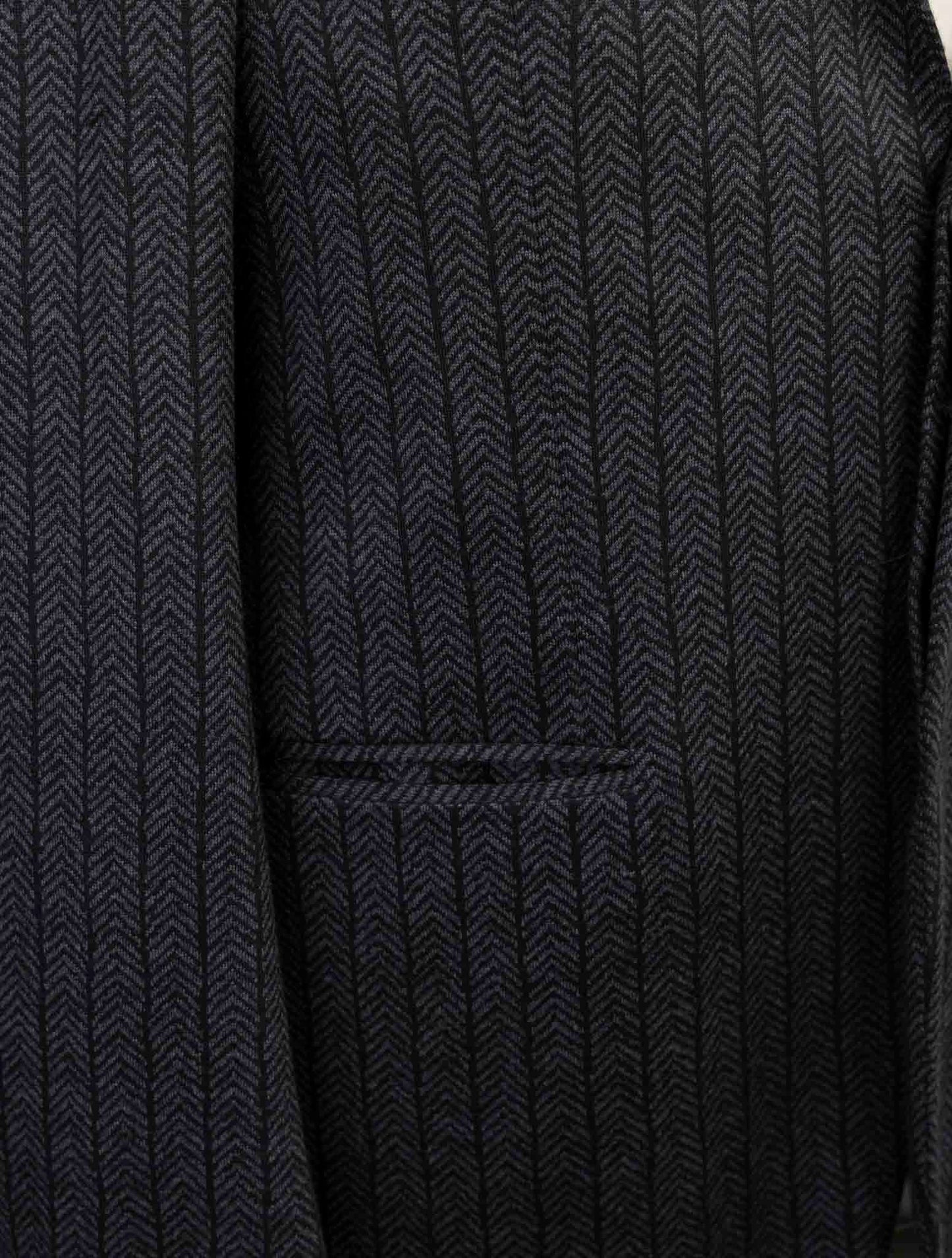 Kiton Knt Gray Wool Cashmere Pl Blazer