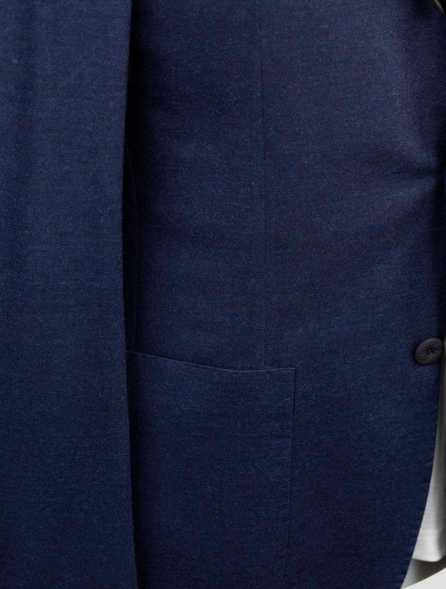 Kiton Knt Blue Virgin Wool Blazer