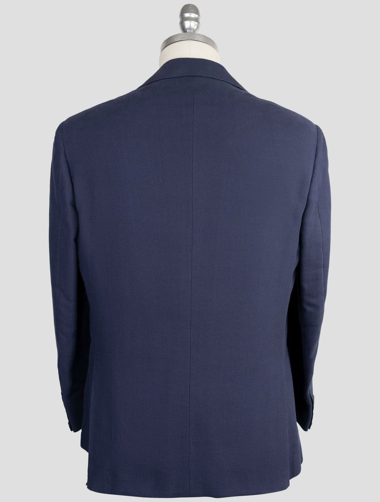 Kiton Knt Blue Cotton Blazer