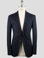 Kiton Knt Blue Cashmere Cotton Suit