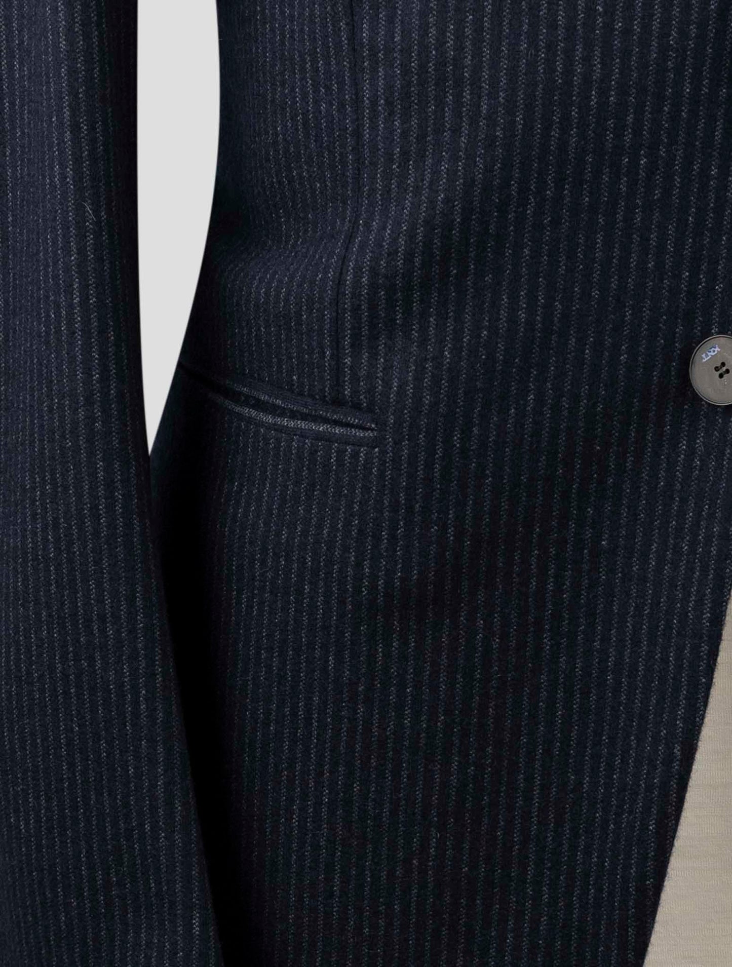 Kiton Knt Blue Cashmere Cotton Suit