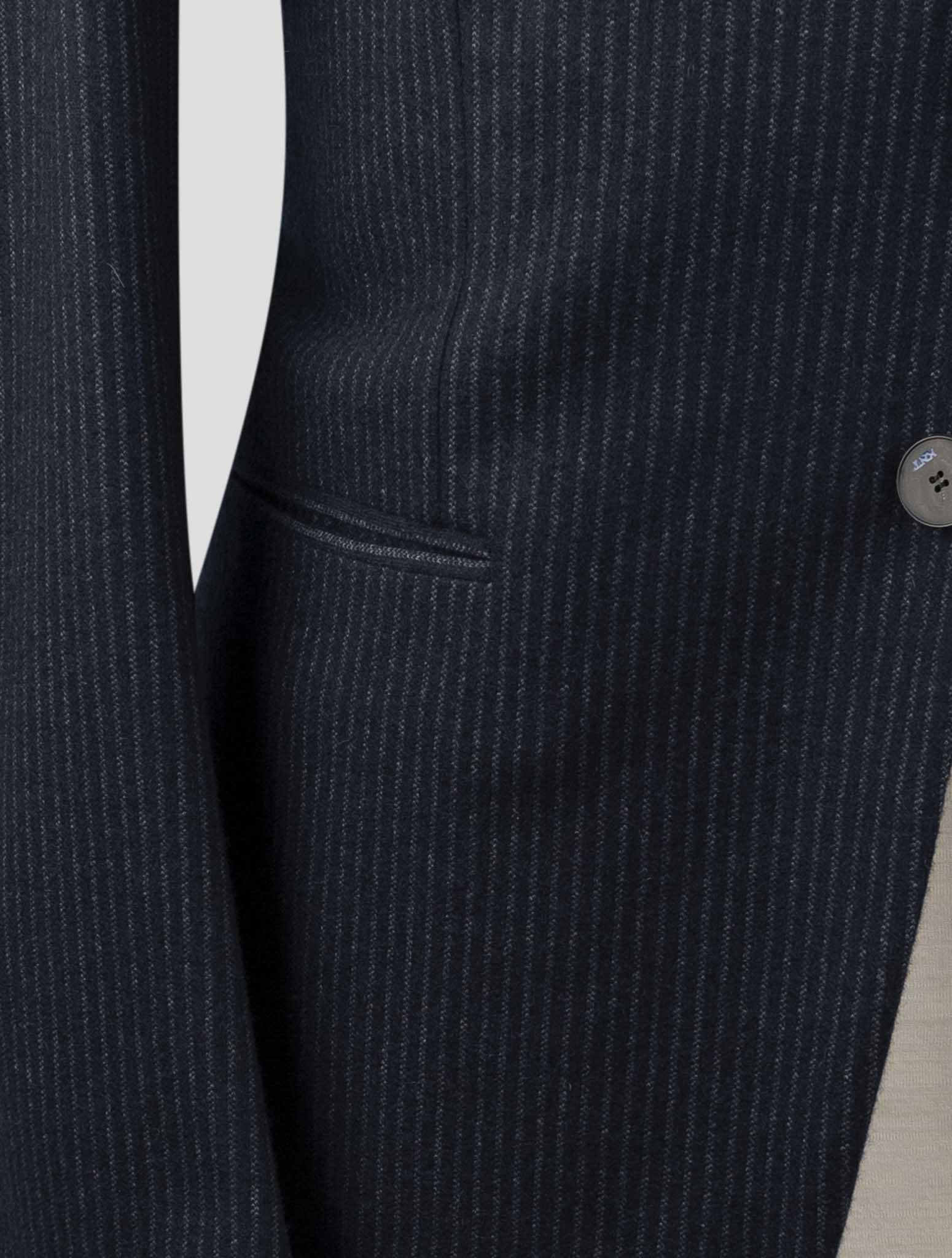 Kiton Knt Blue Cashmere Cotton Suit