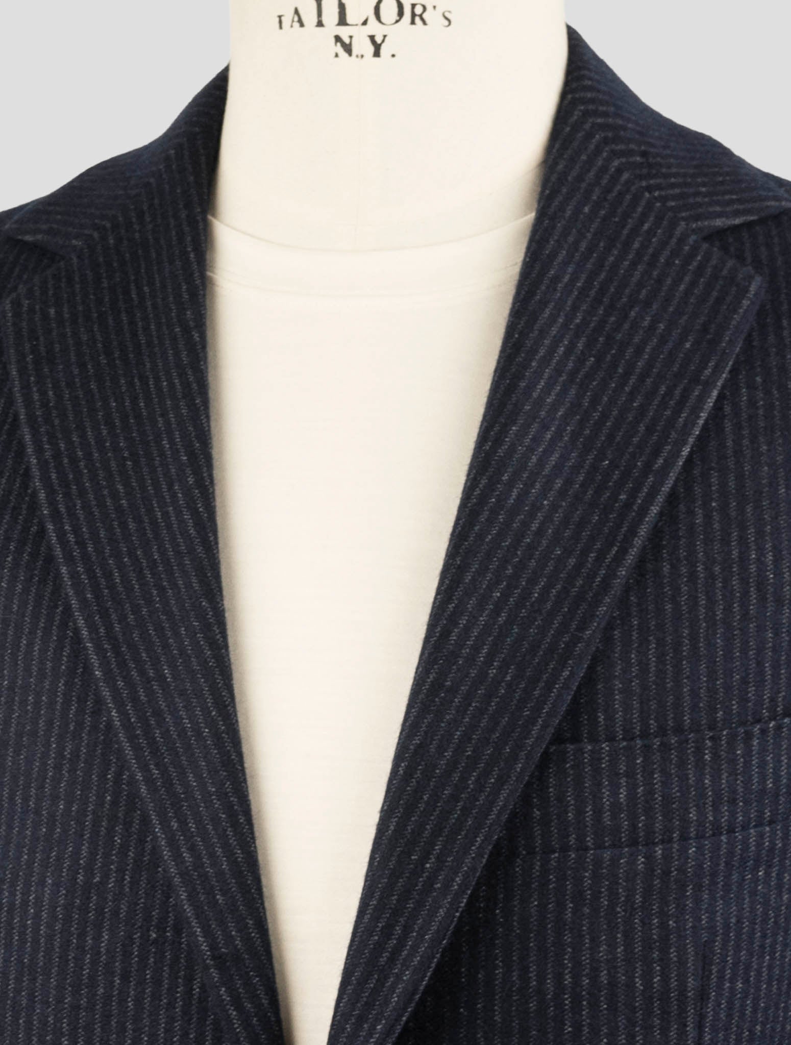 Kiton Knt Blue Cashmere Cotton Suit