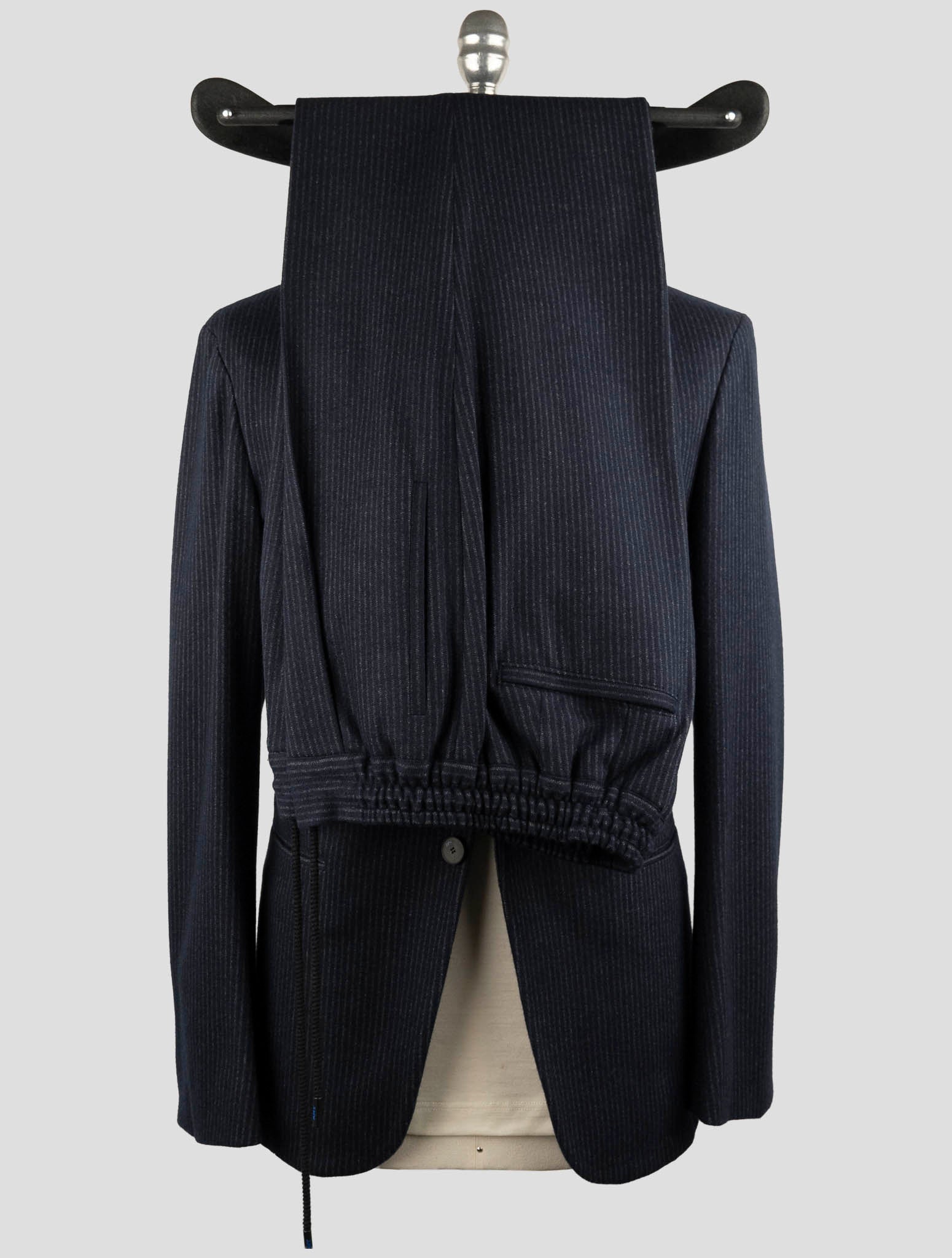 Kiton Knt Blue Cashmere Cotton Suit