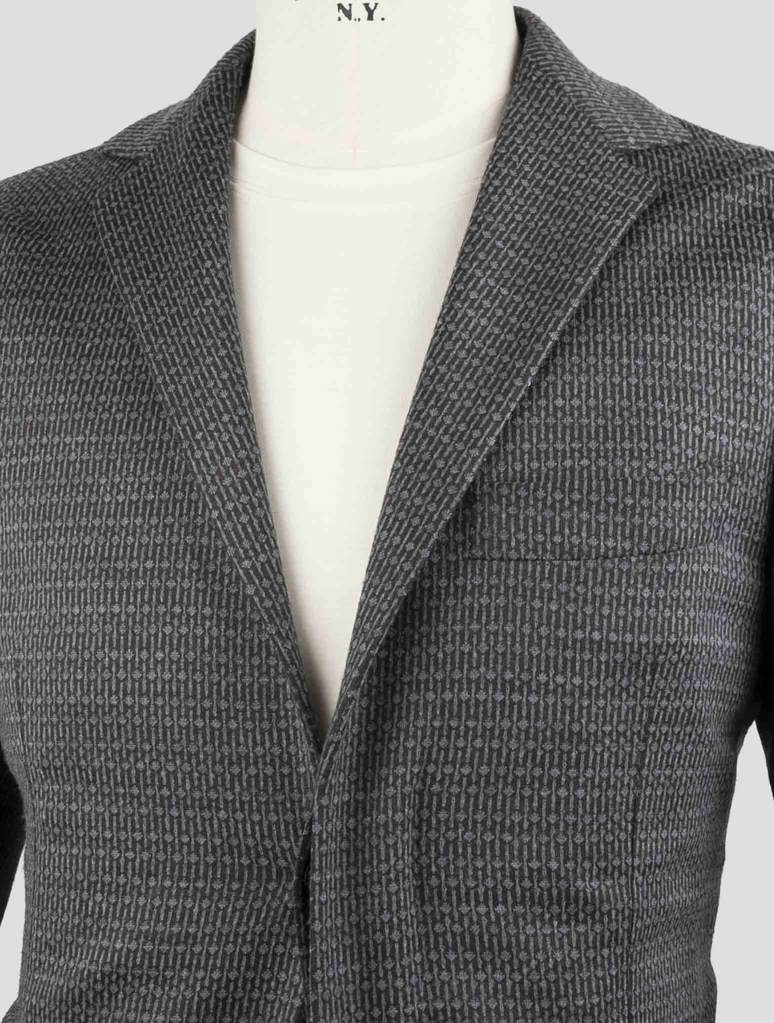 Kiton Knt Gray Cashmere Wool Pl Suit
