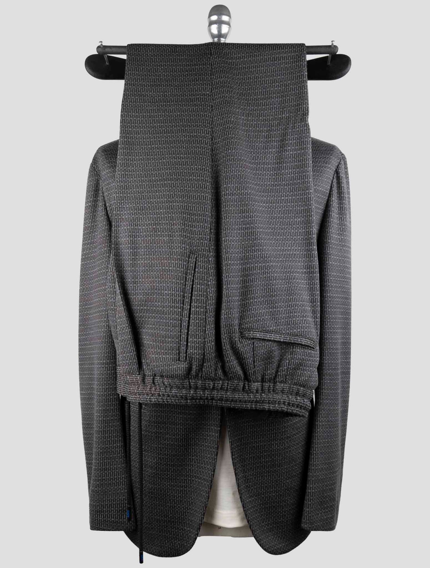 Kiton Knt Gray Cashmere Wool Pl Suit