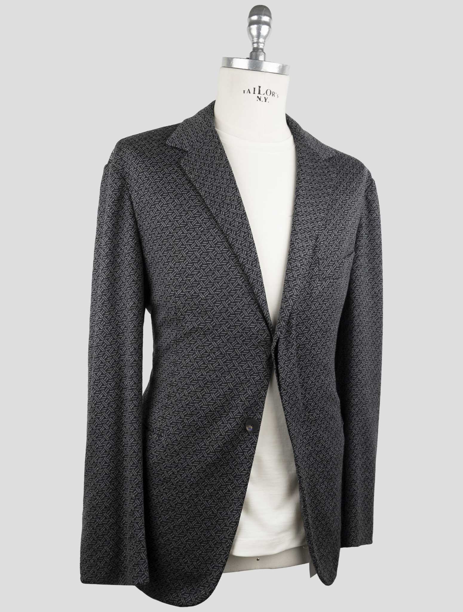 Kiton Knt Gray Cashmere Wool Pl Suit