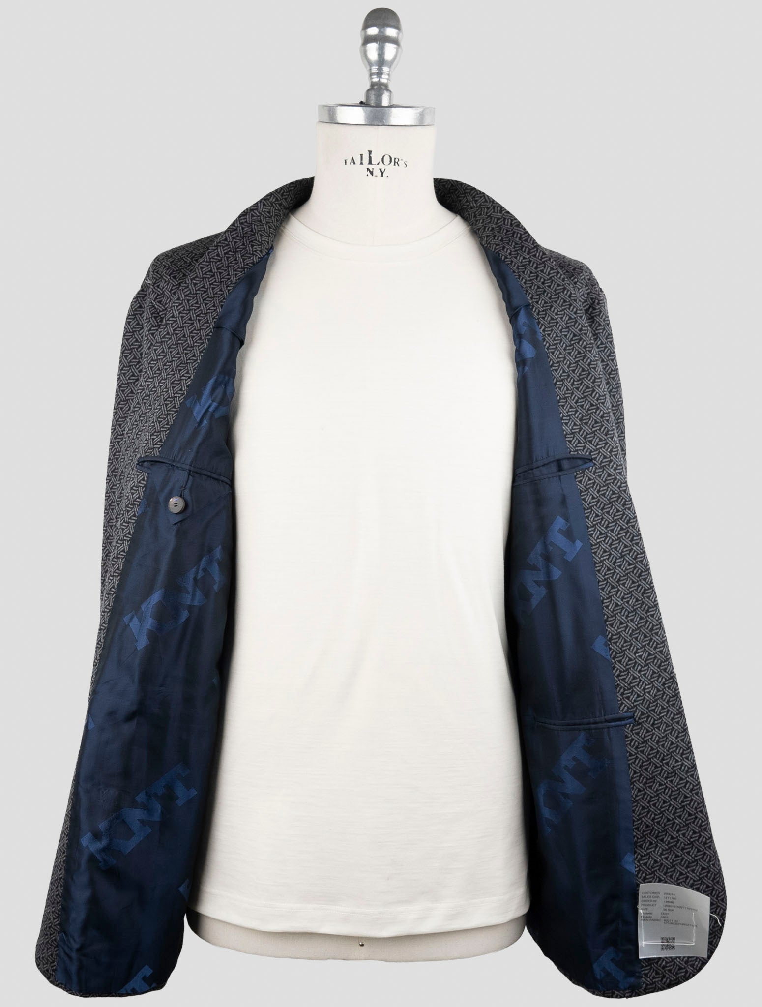 Kiton Knt Gray Cashmere Wool Pl Suit