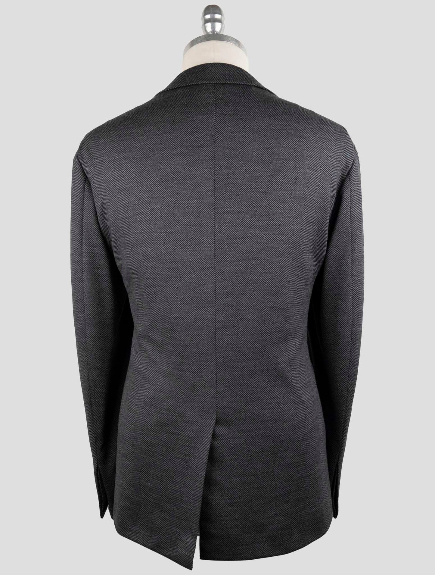 Kiton Knt Gray Cashmere Wool Pl Suit