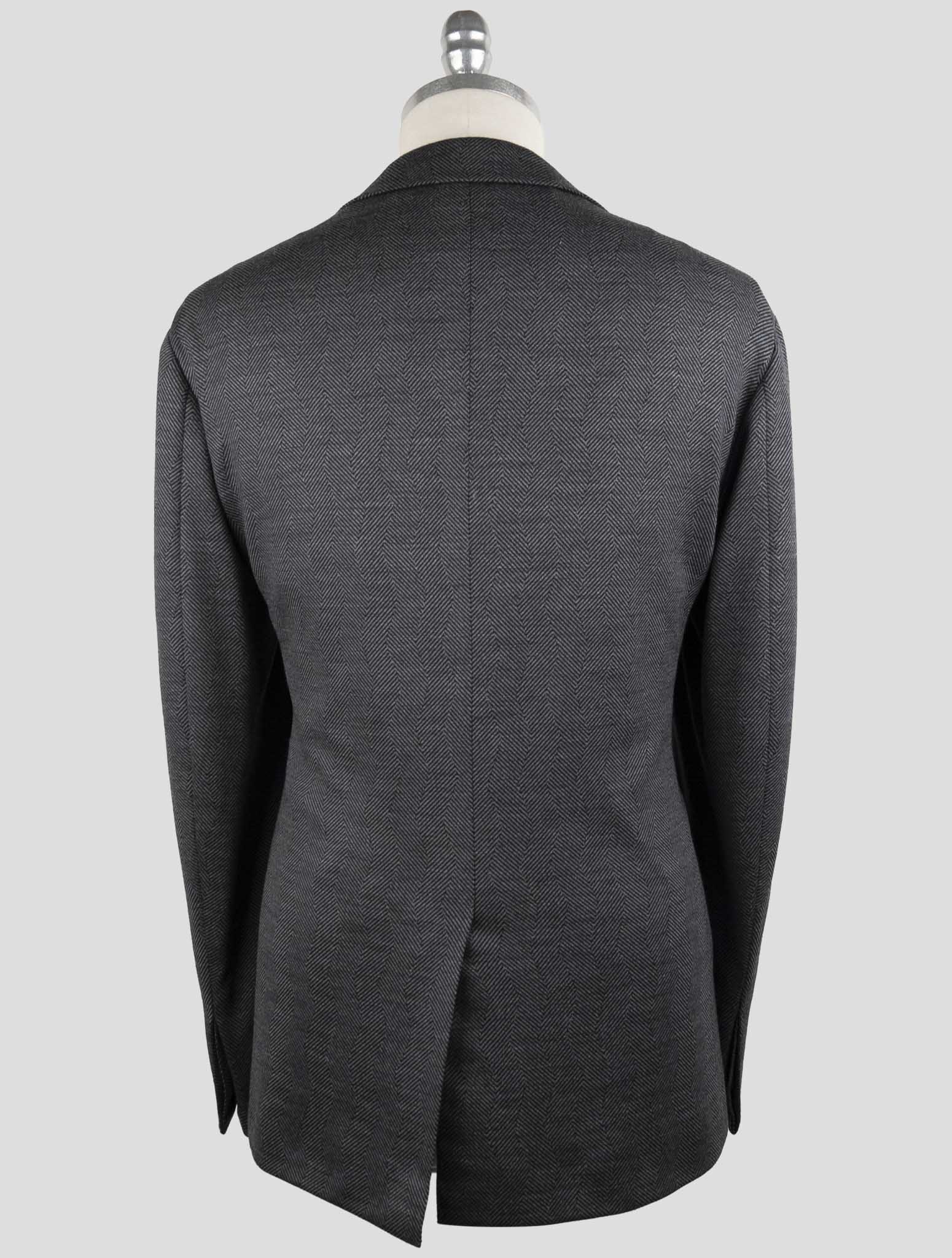 Kiton Knt Gray Cashmere Wool Pl Suit