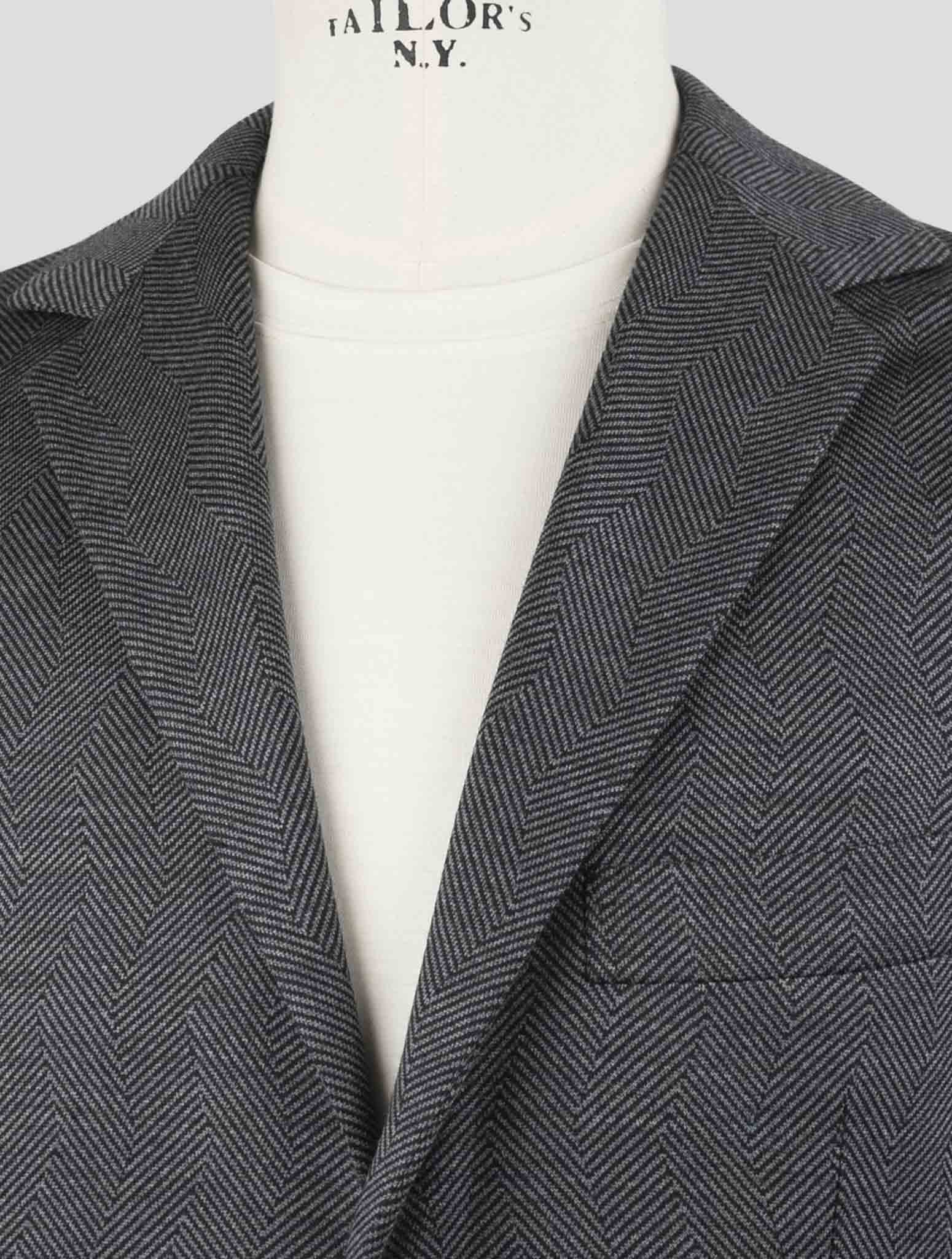 Kiton Knt Gray Cashmere Wool Pl Suit