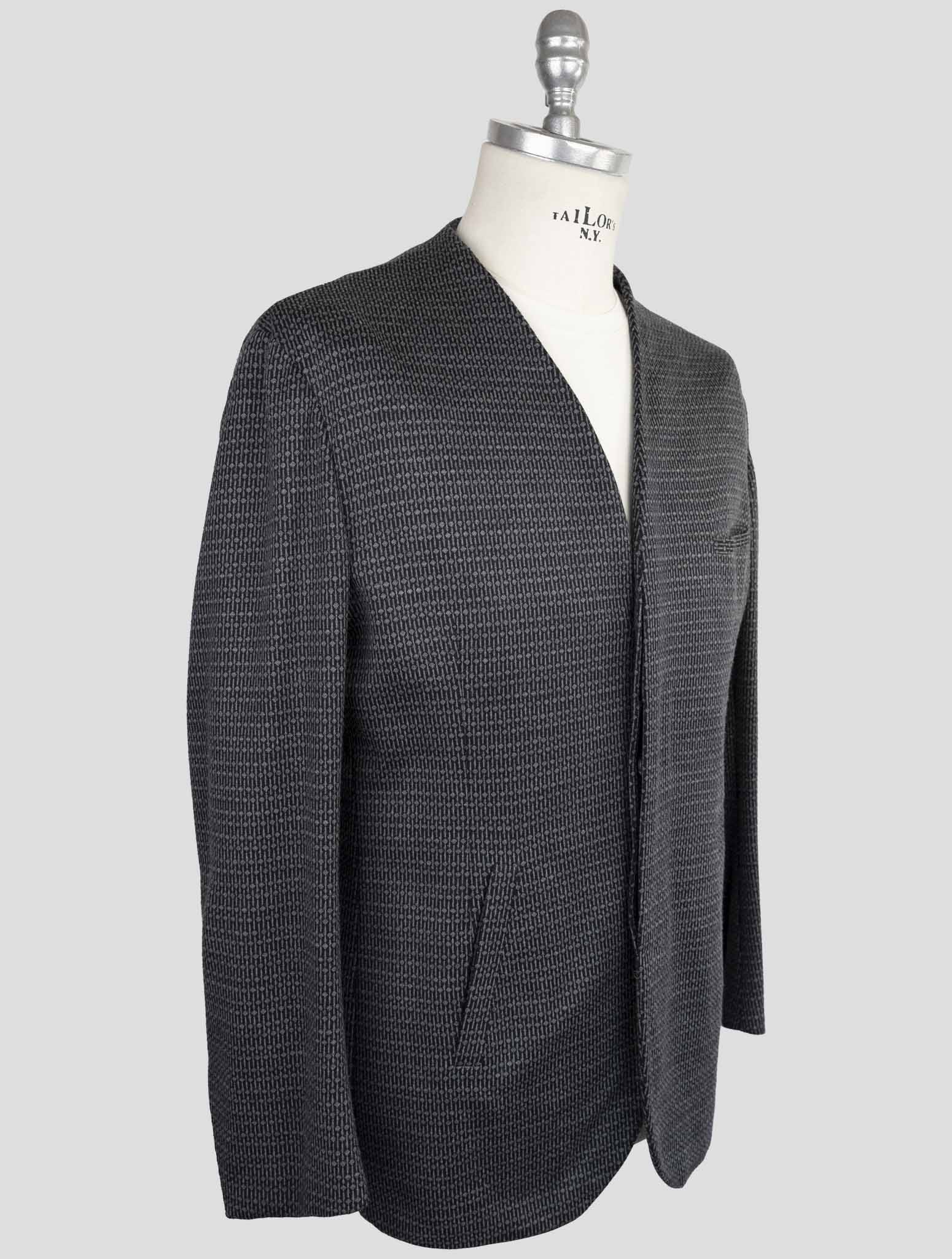 Kiton Knt Gray Cashmere Wool Pl Suit