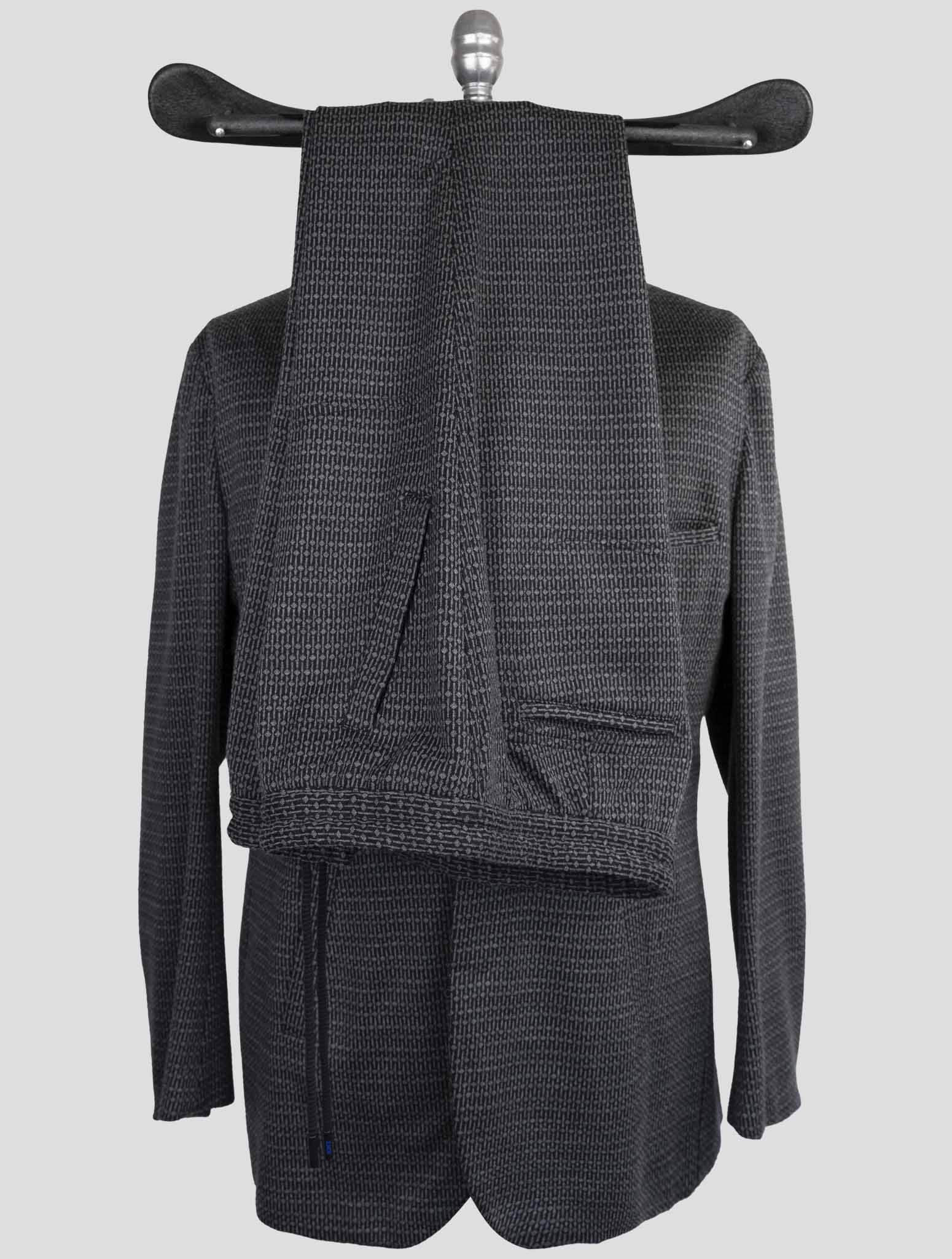 Kiton Knt Gray Cashmere Wool Pl Suit