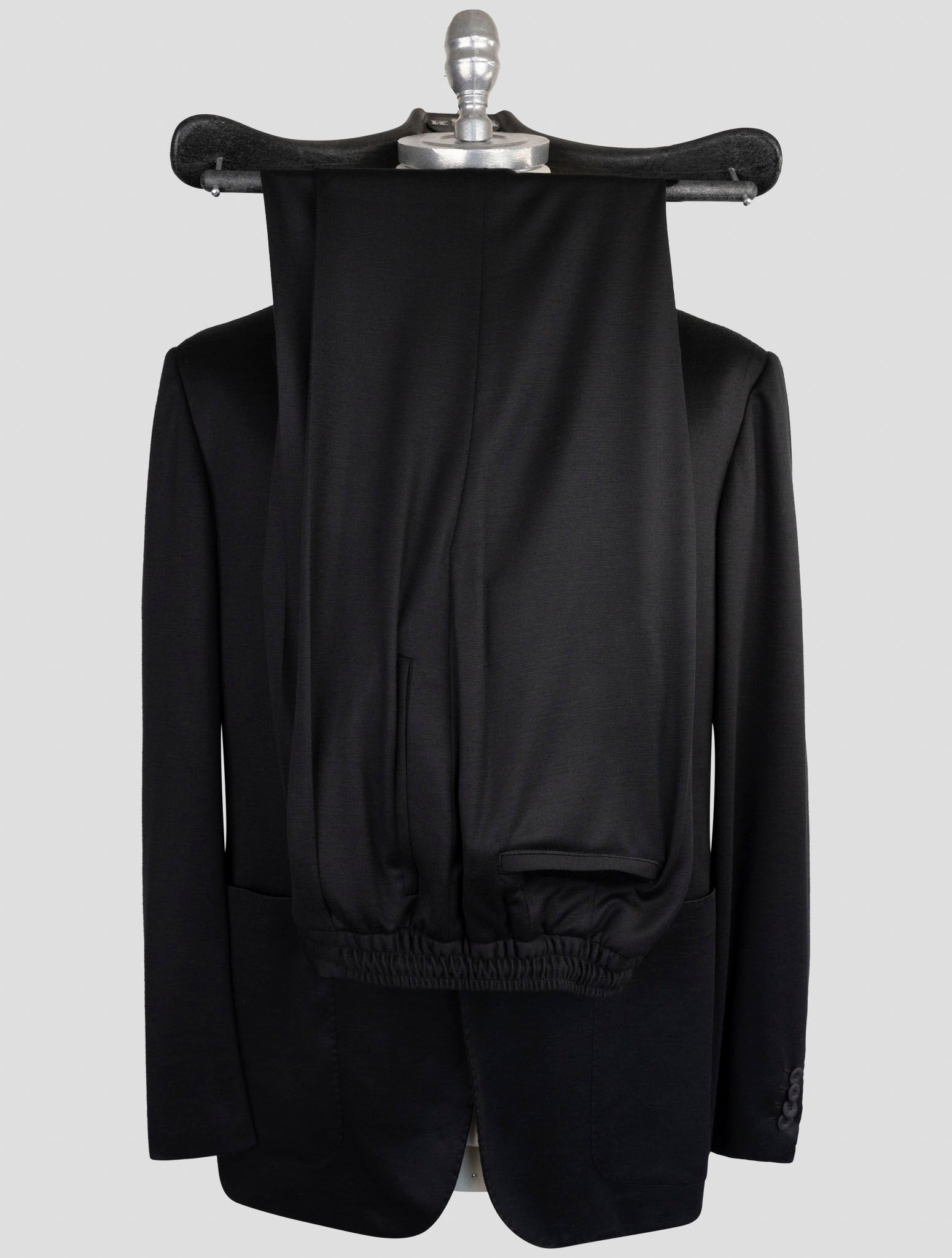 Kiton Knt Blue Wool Suit