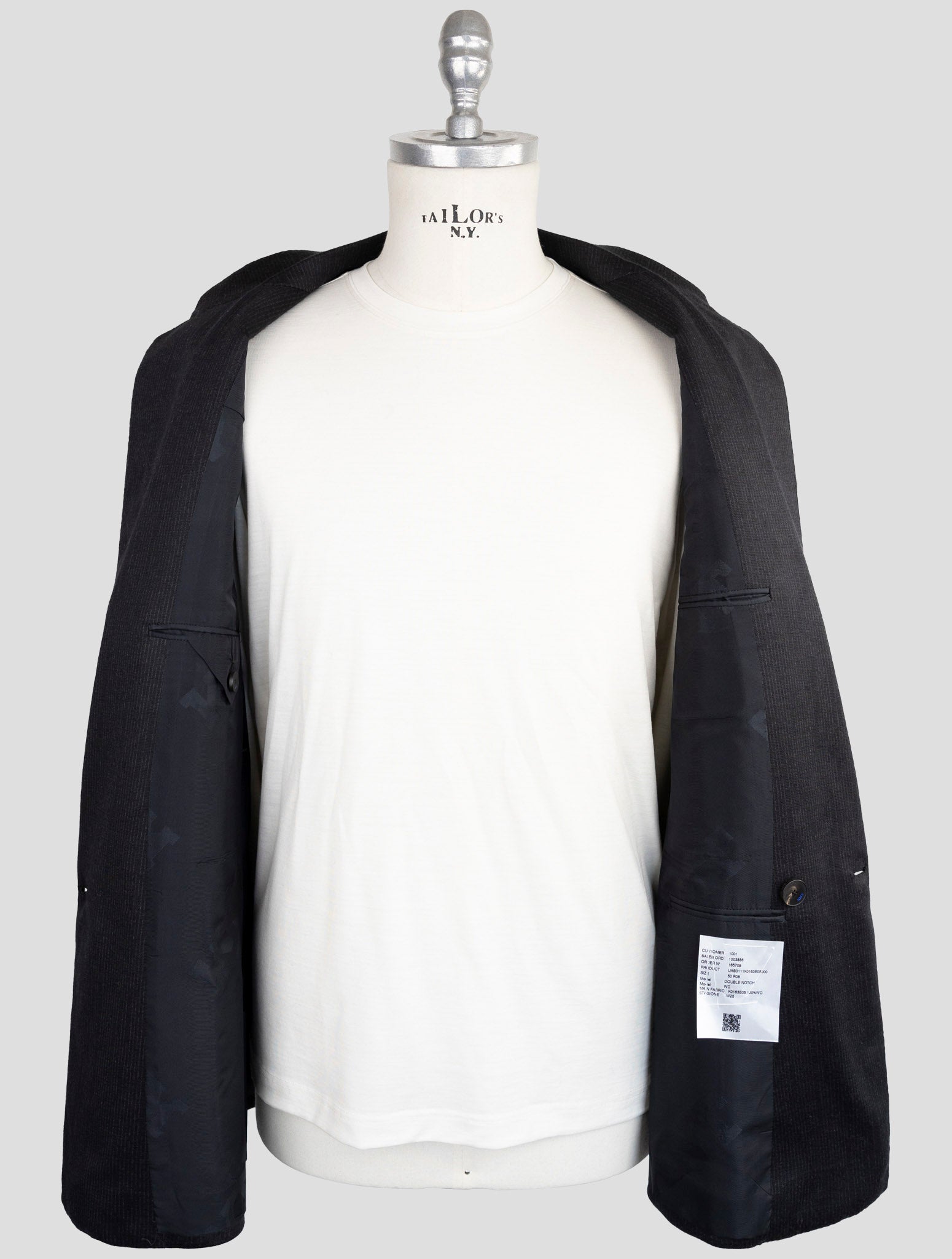 Kiton Knt Dark Gray Wool Suit