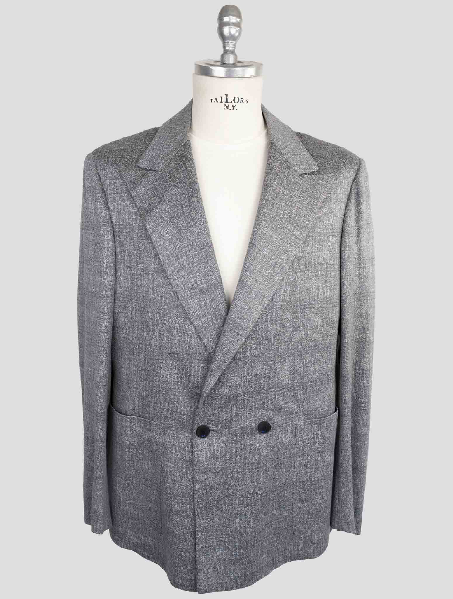 Kiton Knt Gray Wool Suit