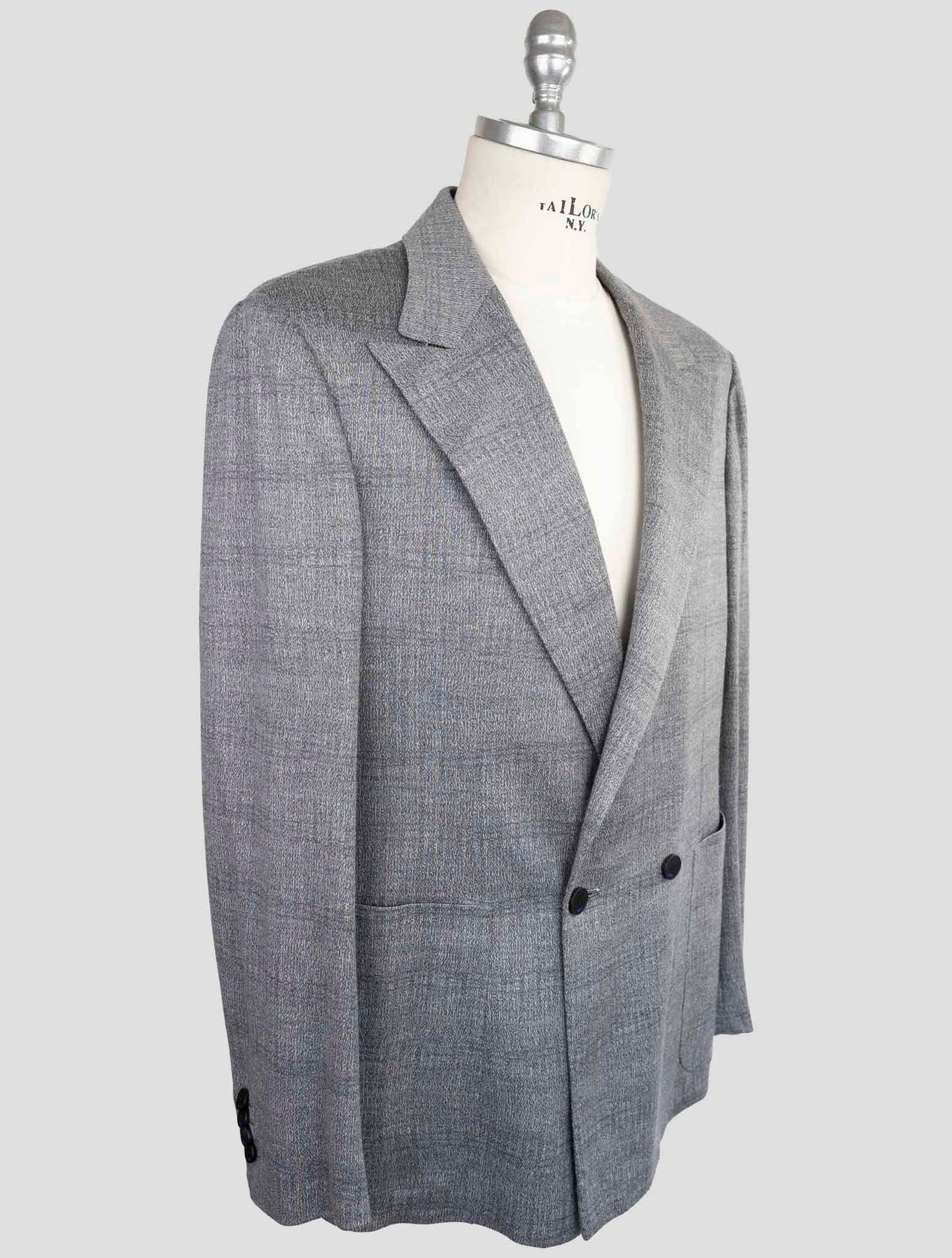 Kiton Knt Gray Wool Suit