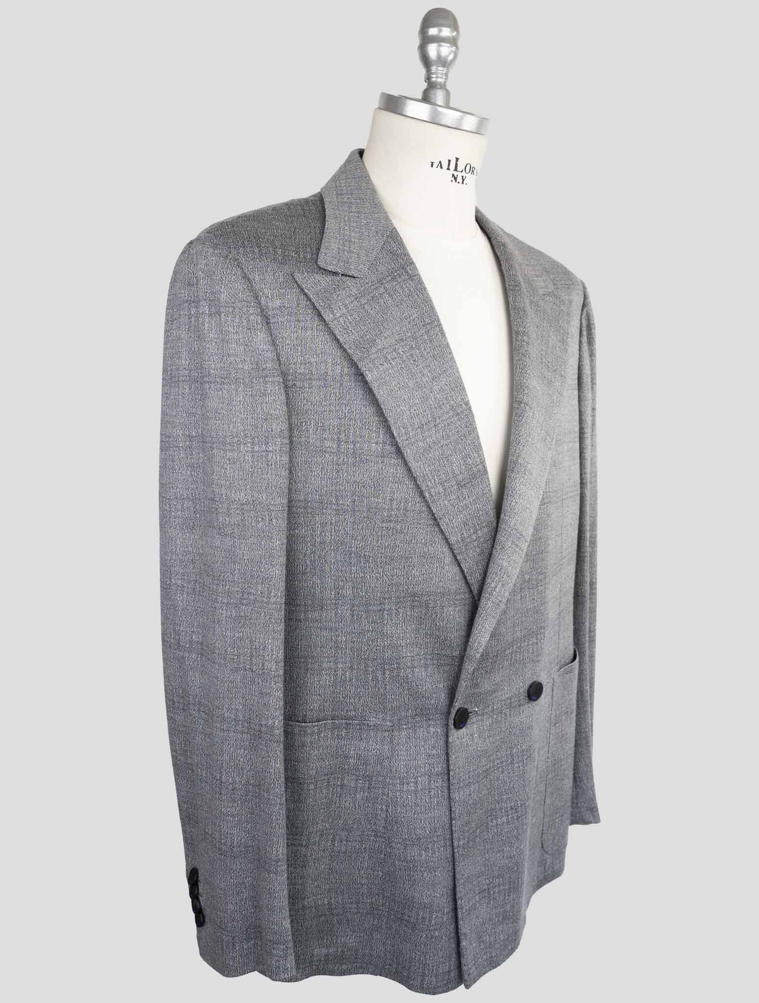Kiton Knt Gray Wool Suit