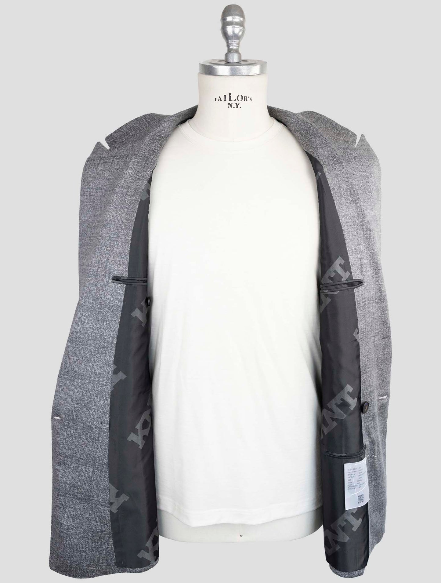 Kiton Knt Gray Wool Suit