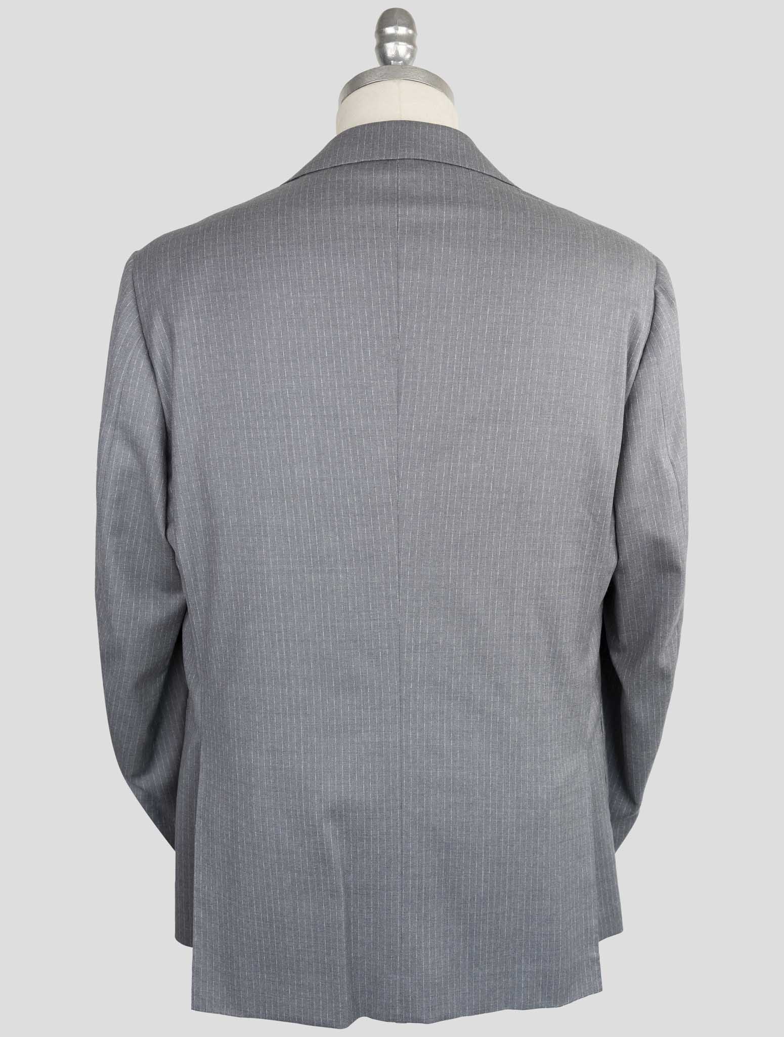 Kiton Knt Gray Virgin Wool Ea Suit