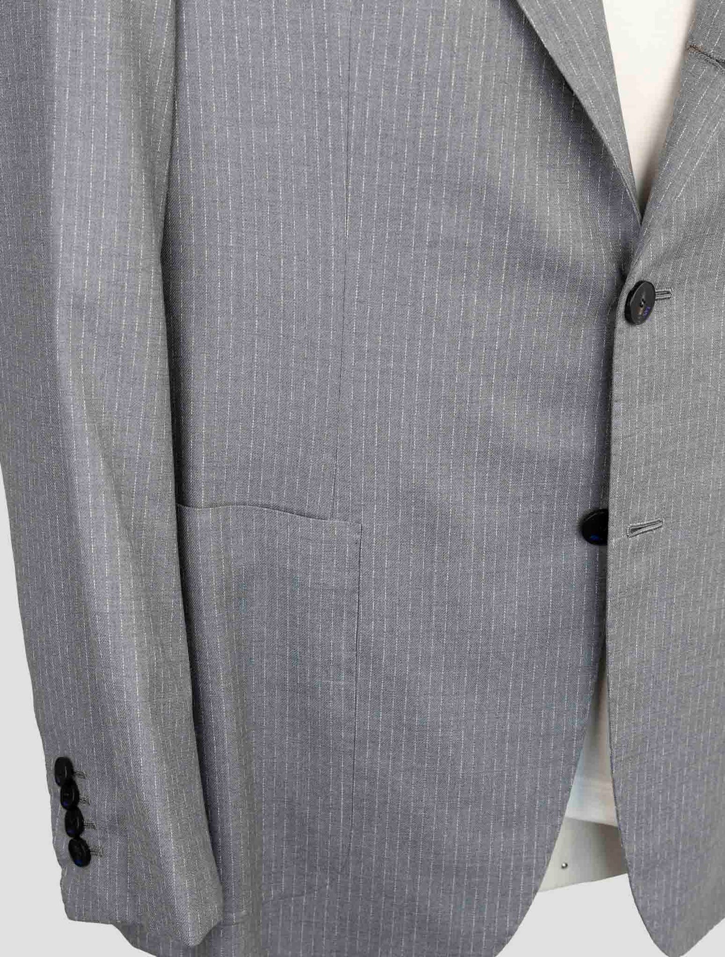 Kiton Knt Gray Virgin Wool Ea Suit