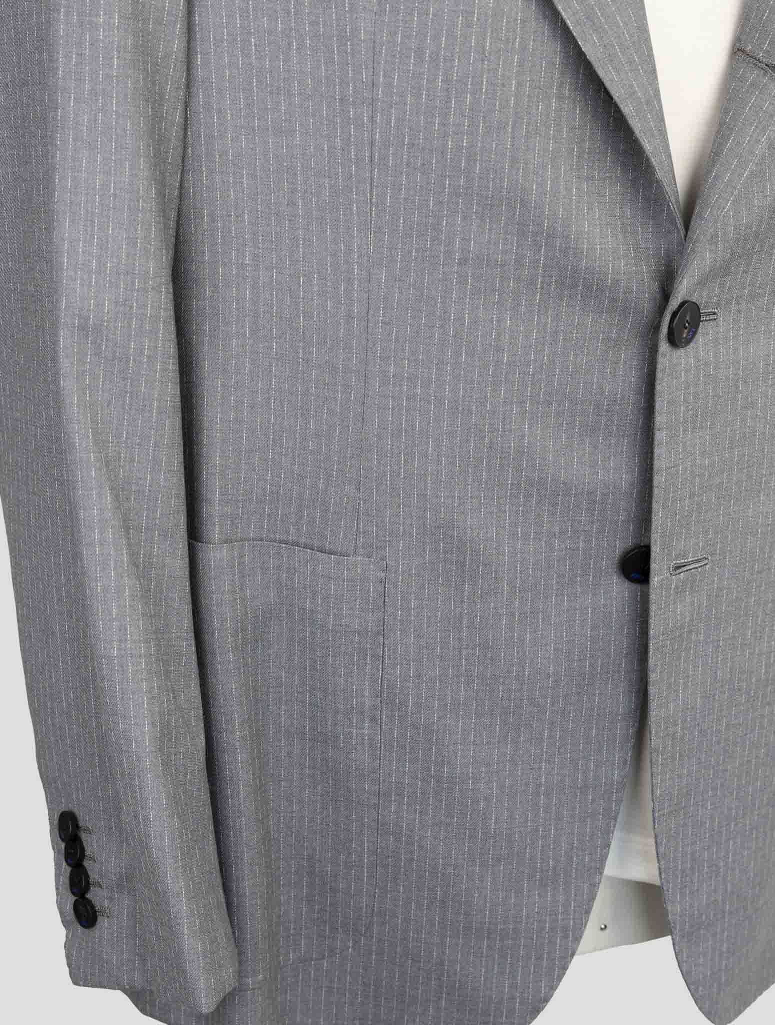 Kiton Knt Gray Virgin Wool Ea Suit