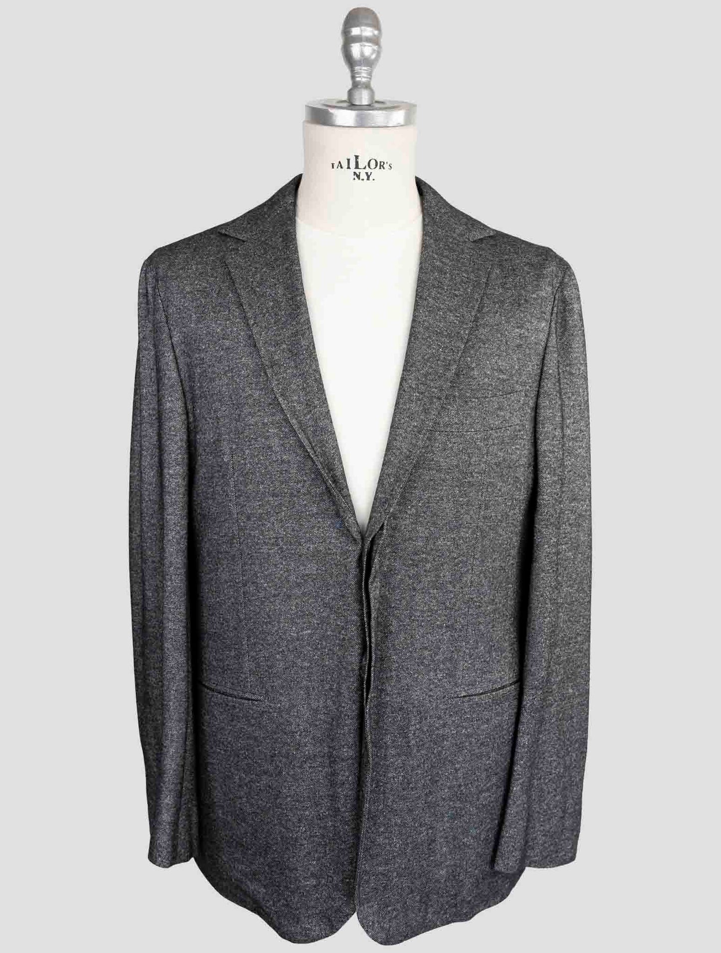 Kiton Knt Dark Gray Cashmere Silk Suit