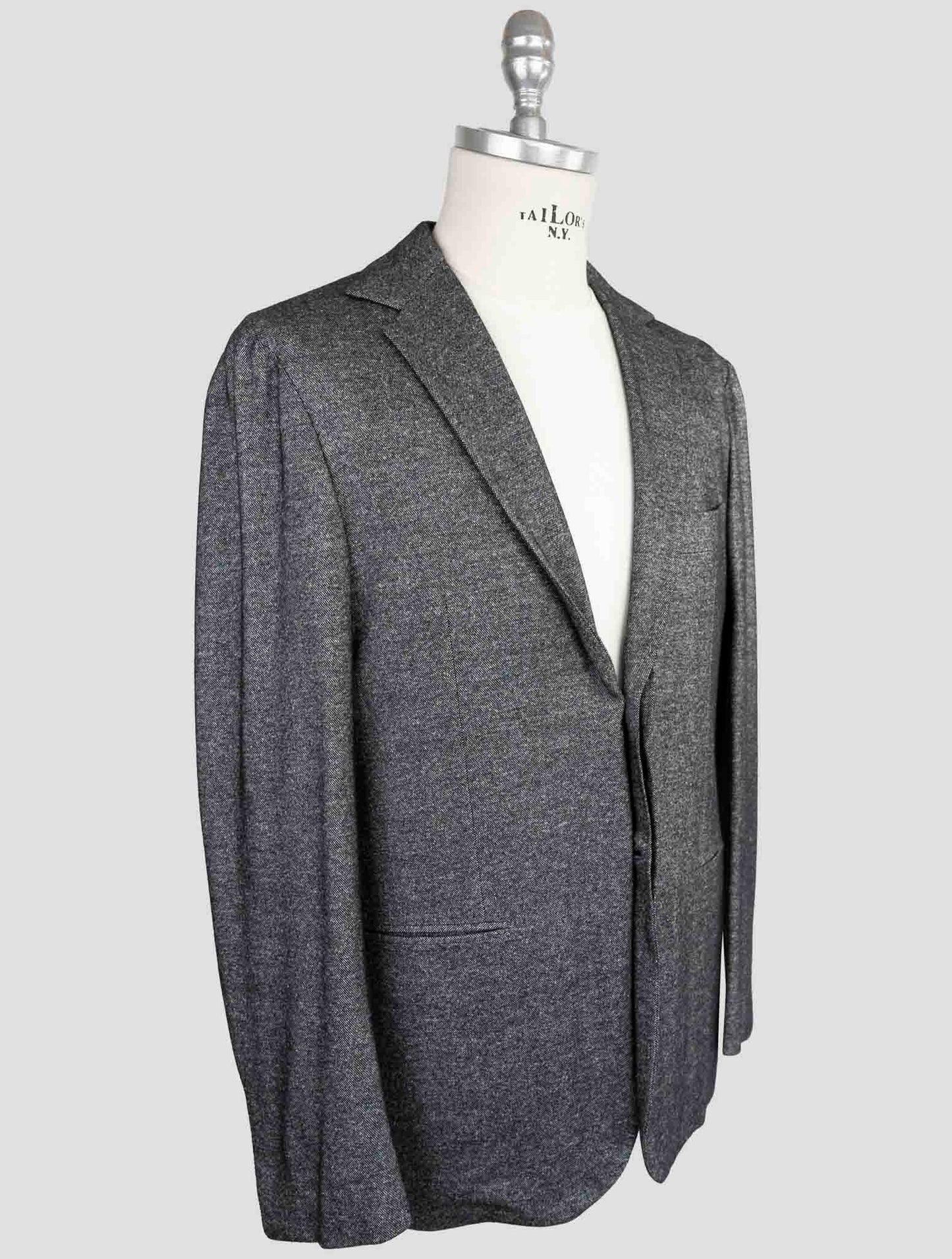 Kiton Knt Dark Gray Cashmere Silk Suit