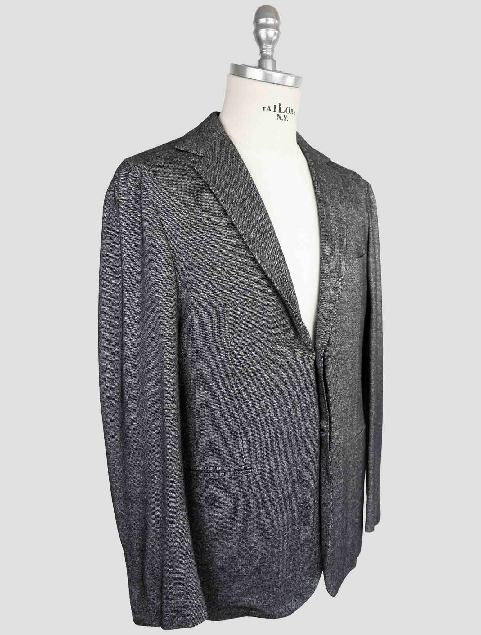 Kiton Knt Dark Gray Cashmere Silk Suit