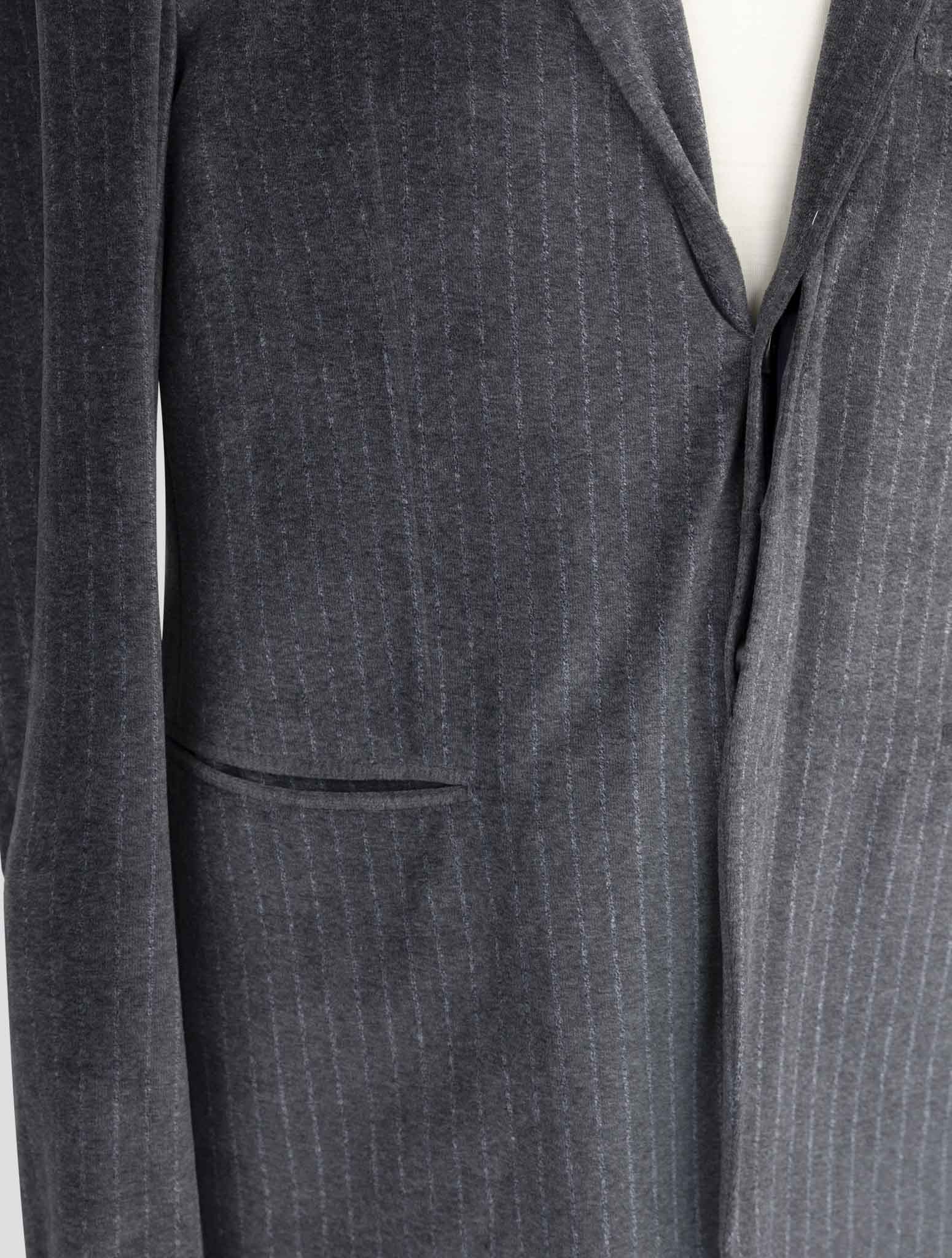 Kiton Knt Gray Cotton Pl Velvet Suit