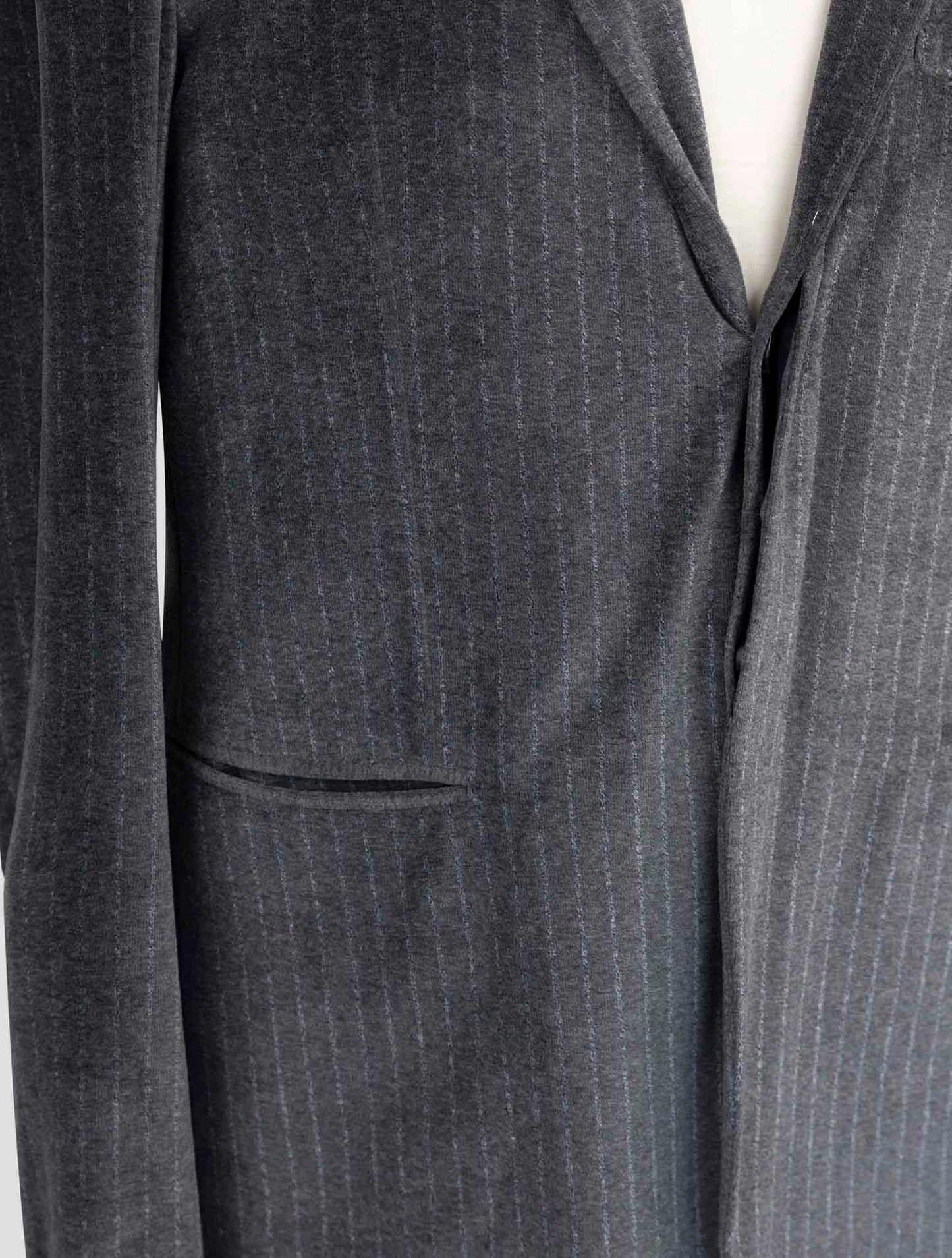 Kiton Knt Gray Cotton Pl Velvet Suit
