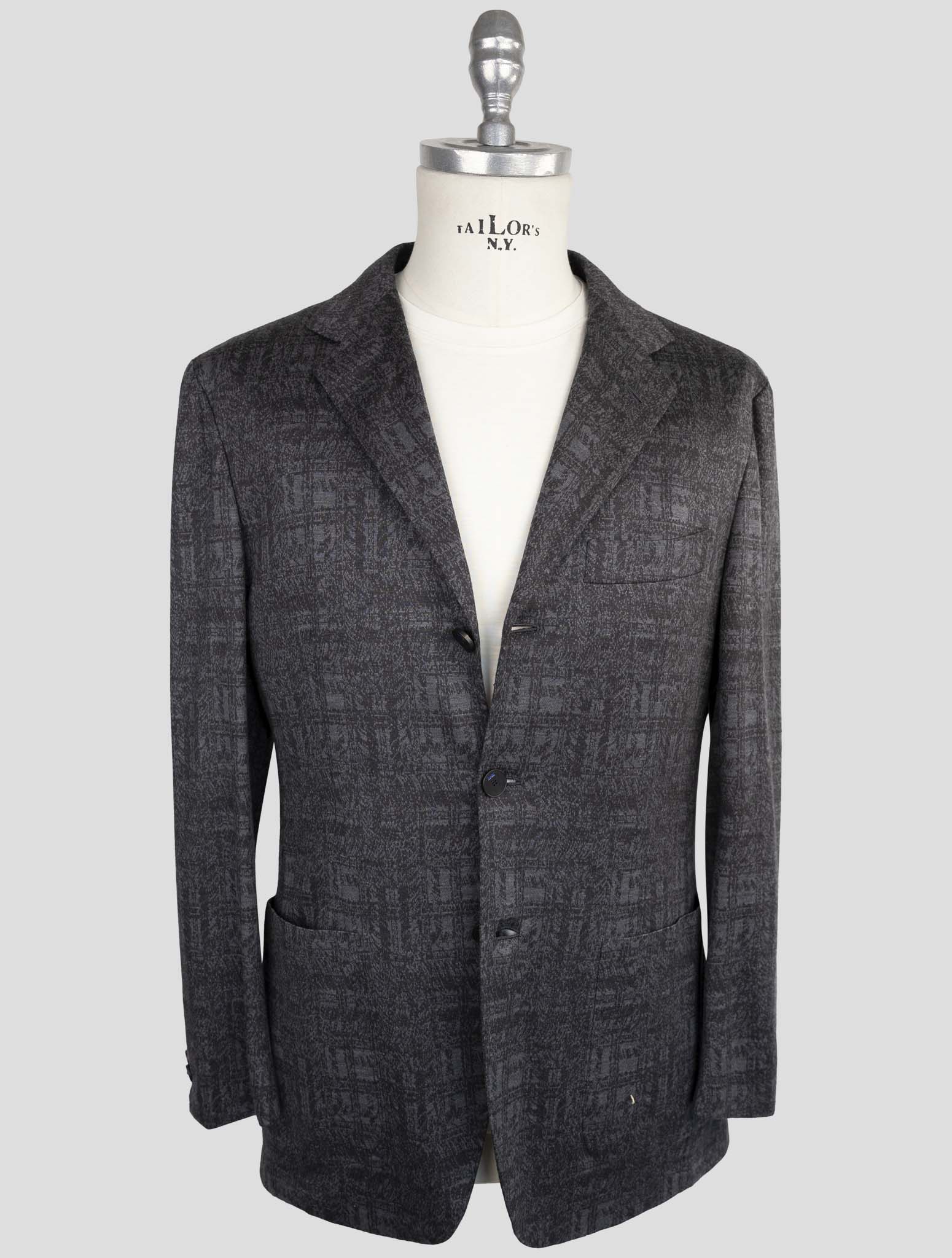 Kiton Knt Gray Wool Suit