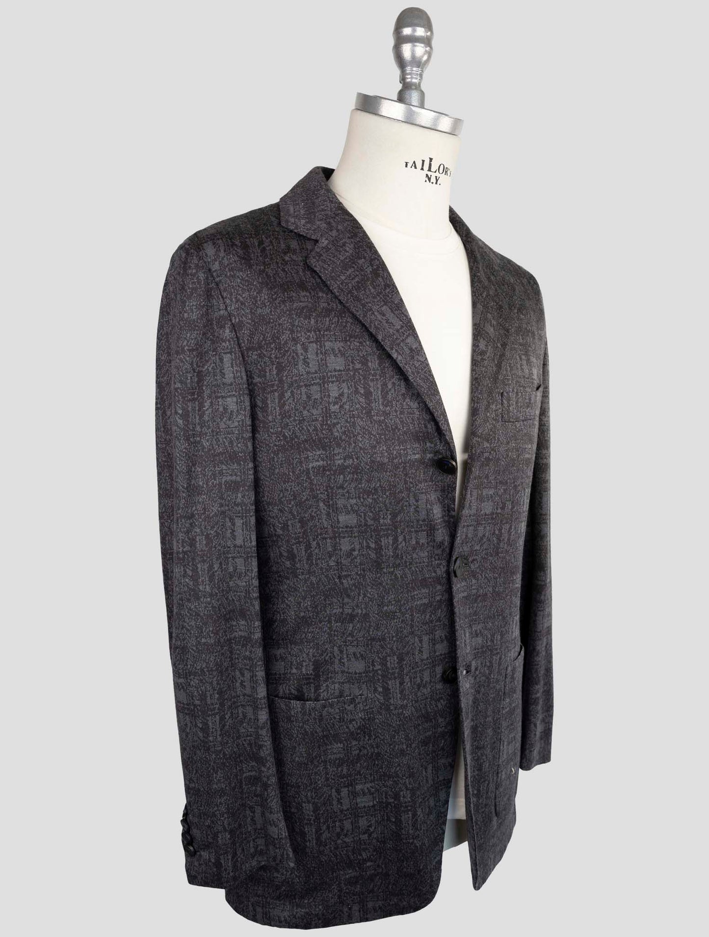 Kiton Knt Gray Wool Suit
