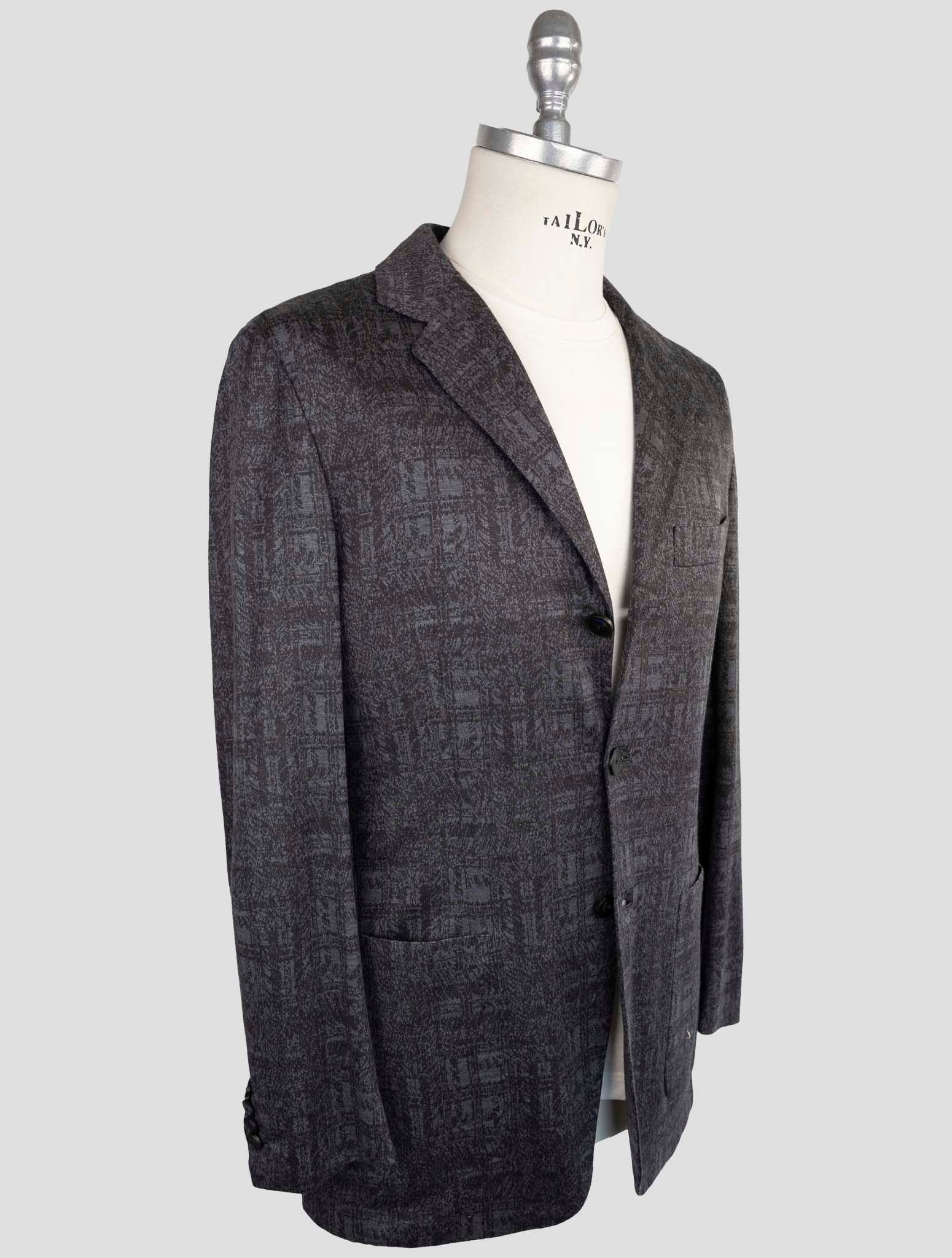 Kiton Knt Gray Wool Suit