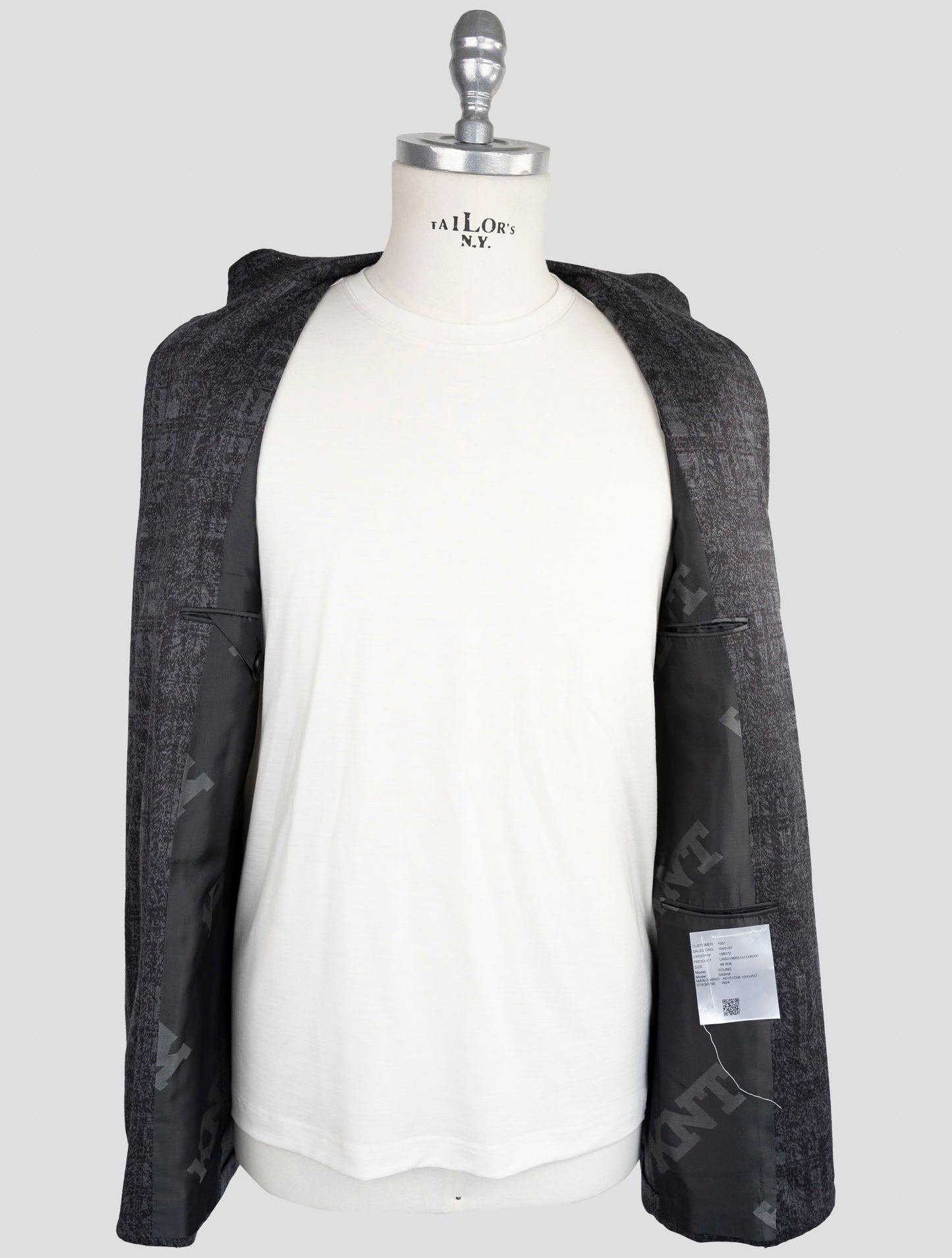 Kiton Knt Gray Wool Suit