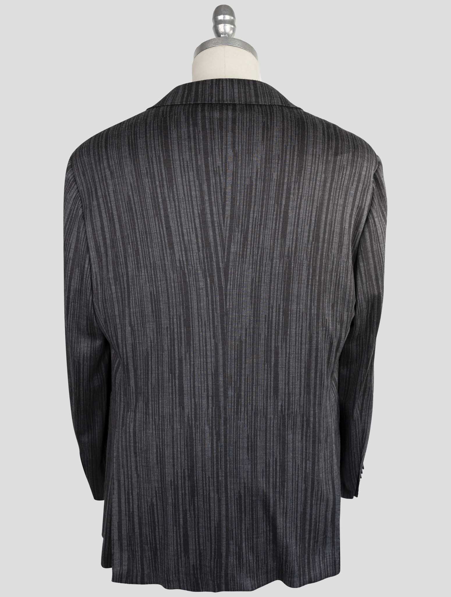 Kiton Knt Gray Cashmere Wool Pl Suit