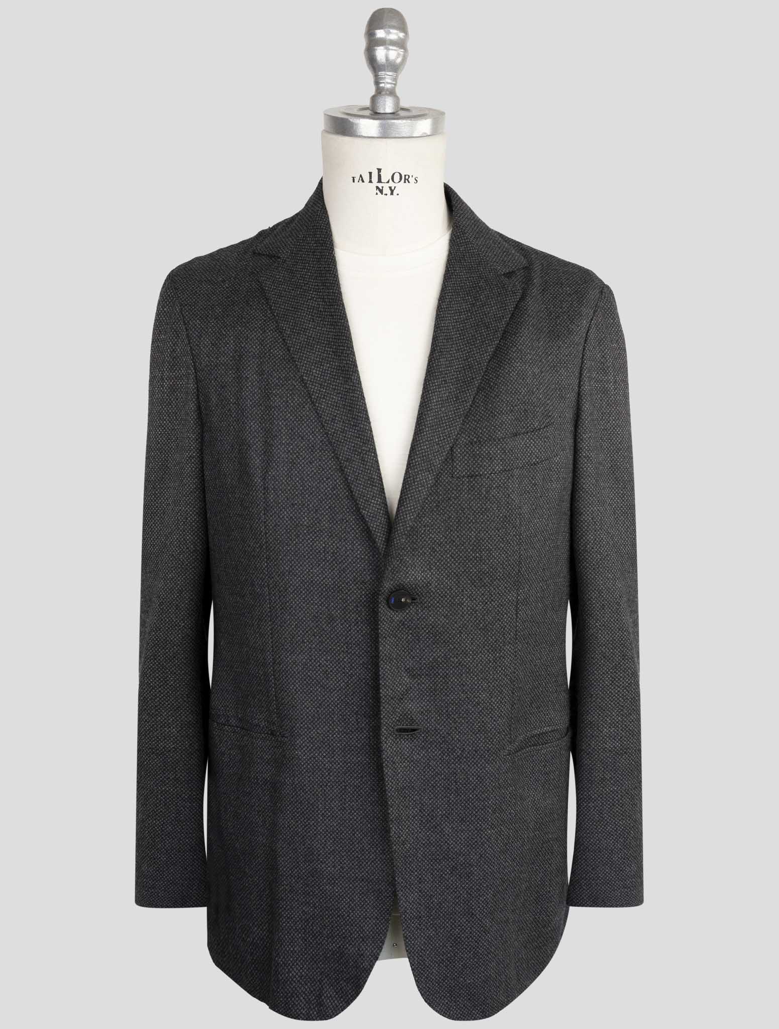 Kiton Knt Gray Cashmere Silk Suit