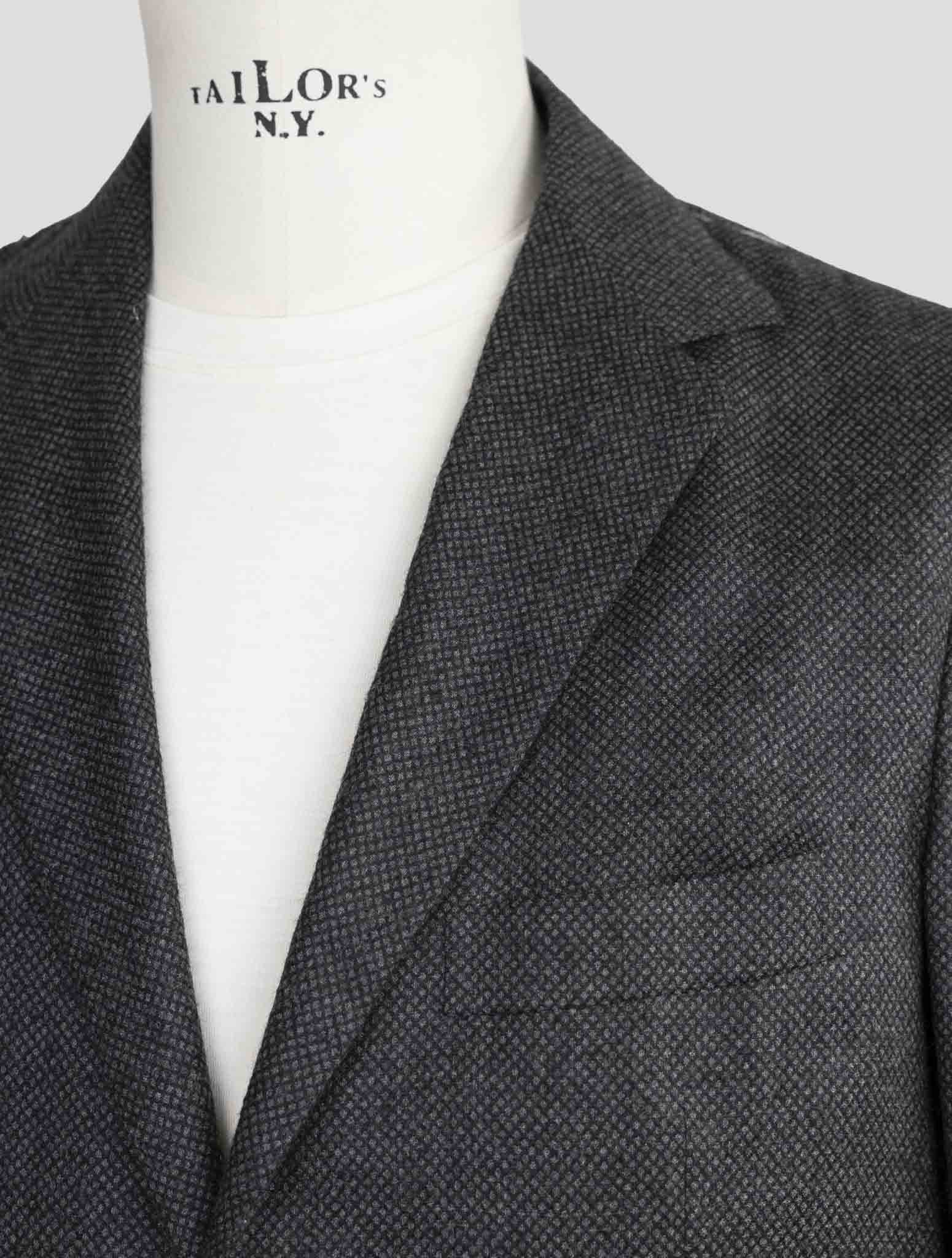 Kiton Knt Gray Cashmere Silk Suit