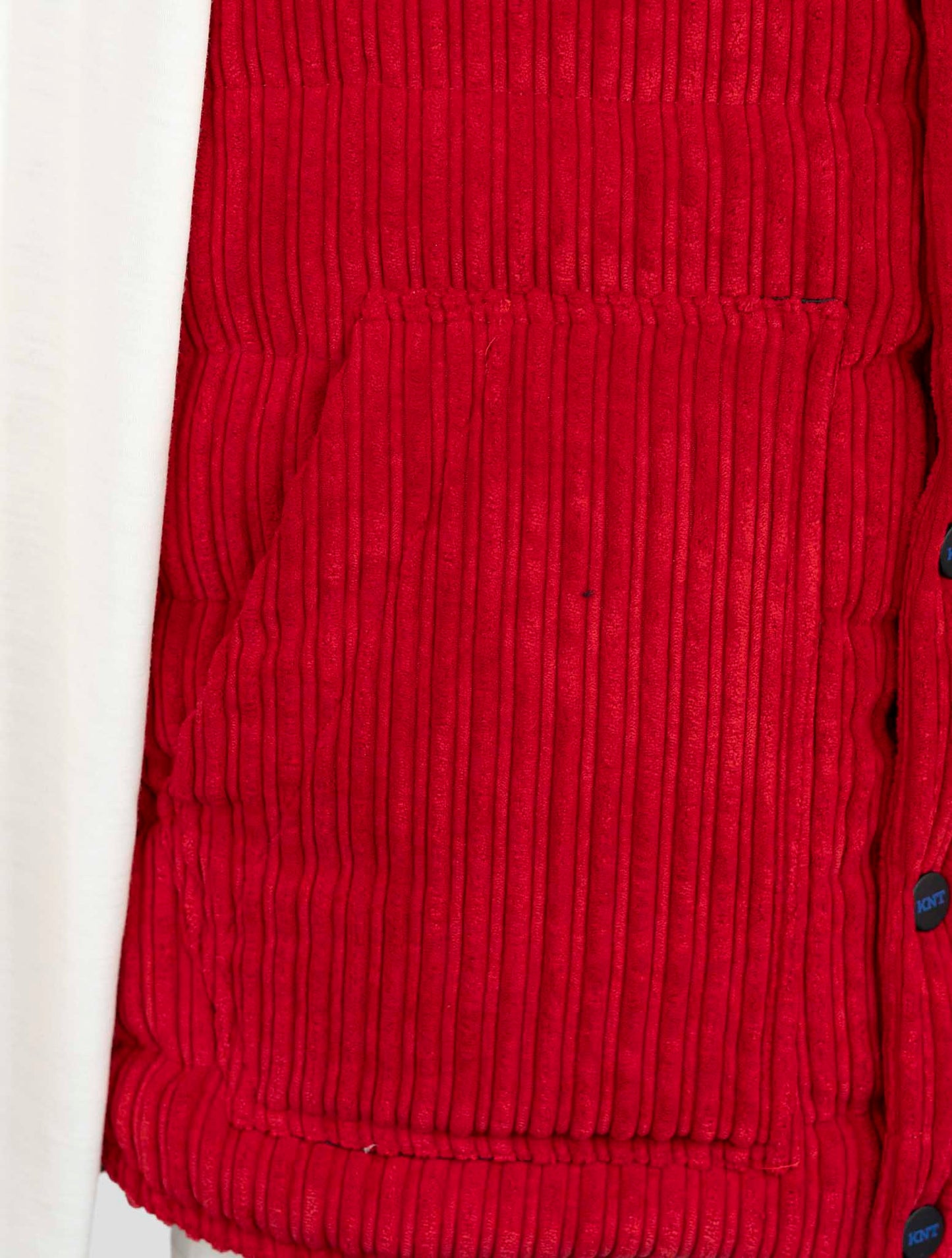 Kiton Knt Red Pl Pa Velvet Coat Gilet