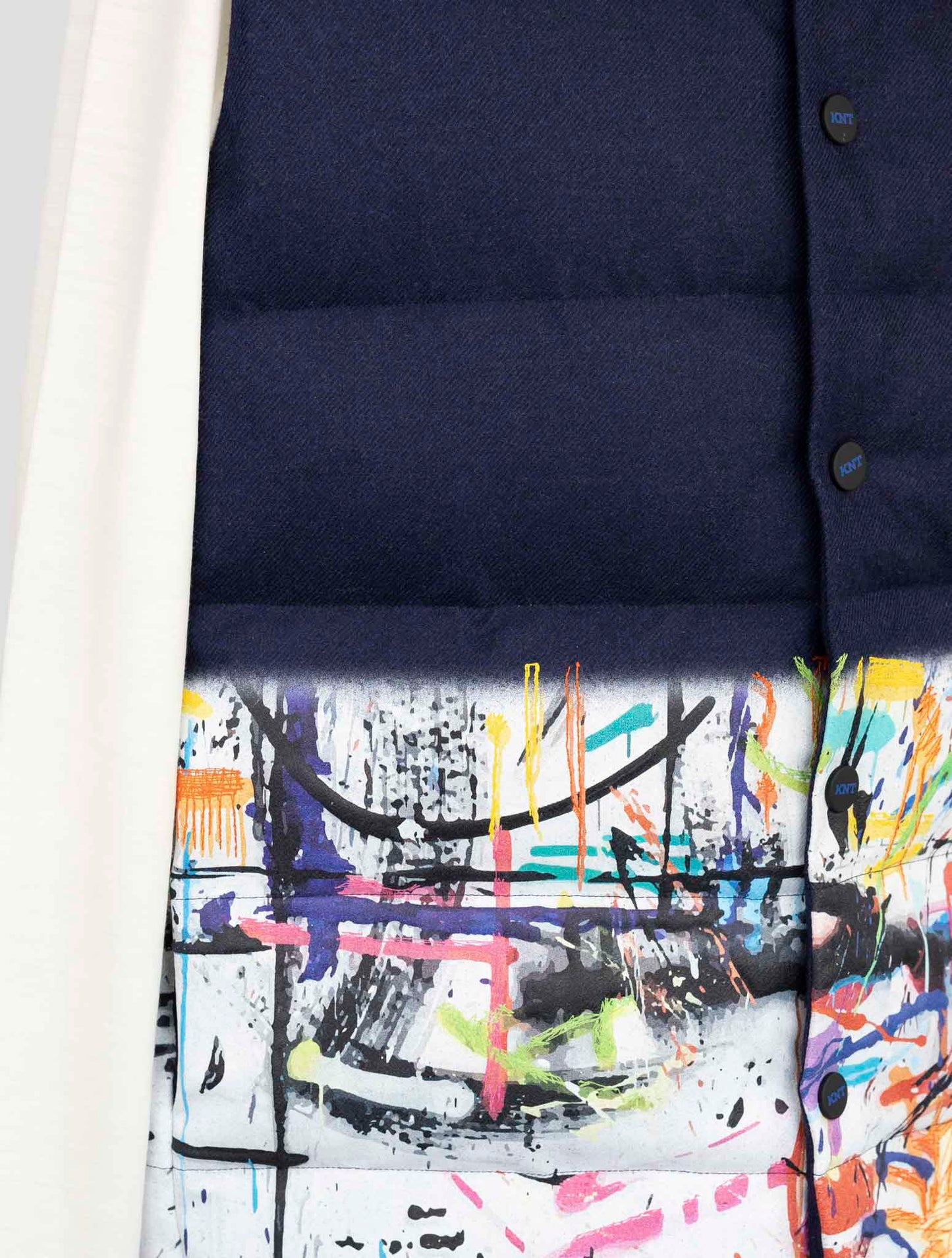 Kiton Knt Blue Virgin Wool Cashmere Coat Gilet