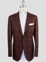 Kiton Brown Cashmere Silk Linen Blazer