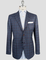 Kiton Blue Cashmere Silk Linen Blazer
