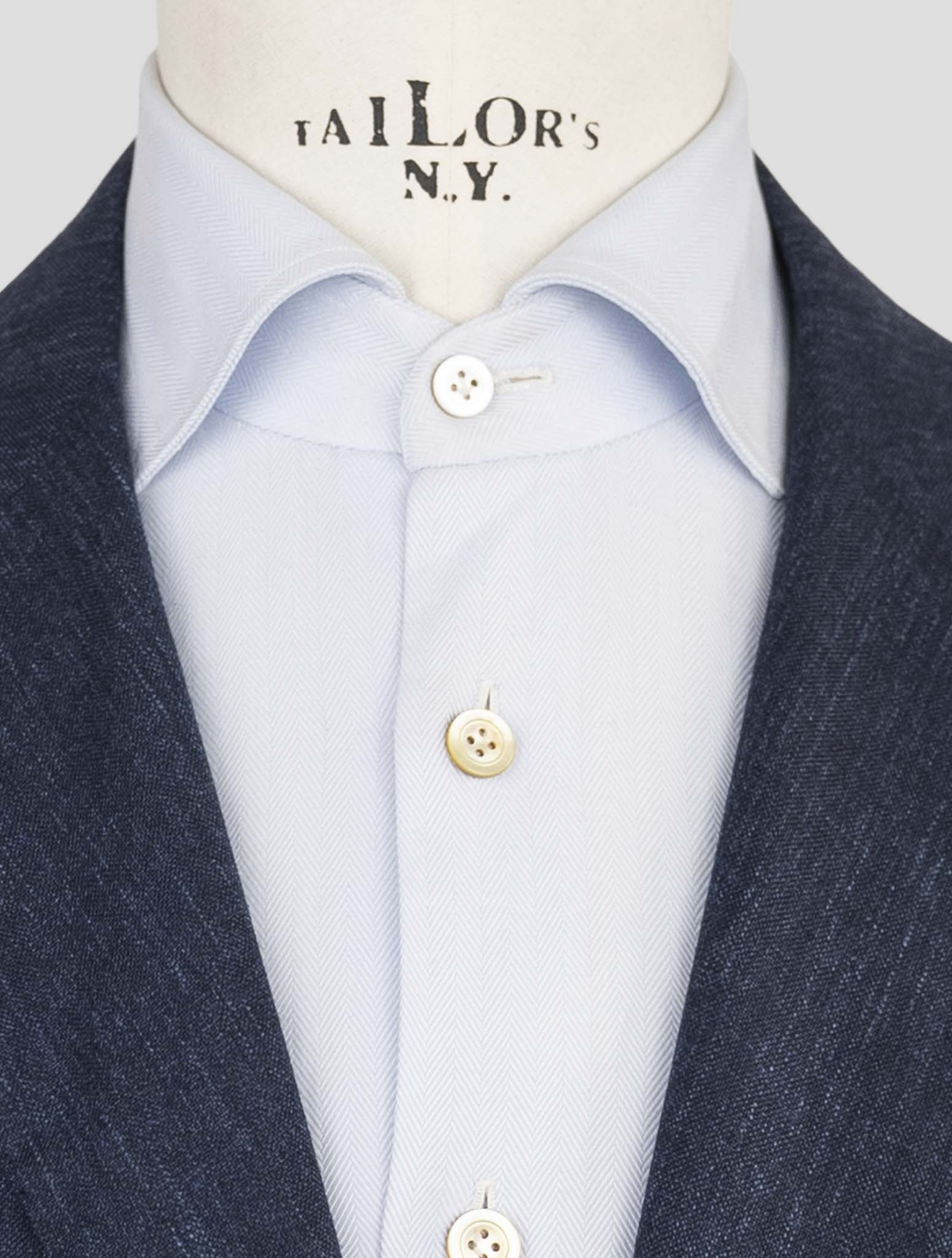 Kiton Blue Cashmere Linen Silk Suit