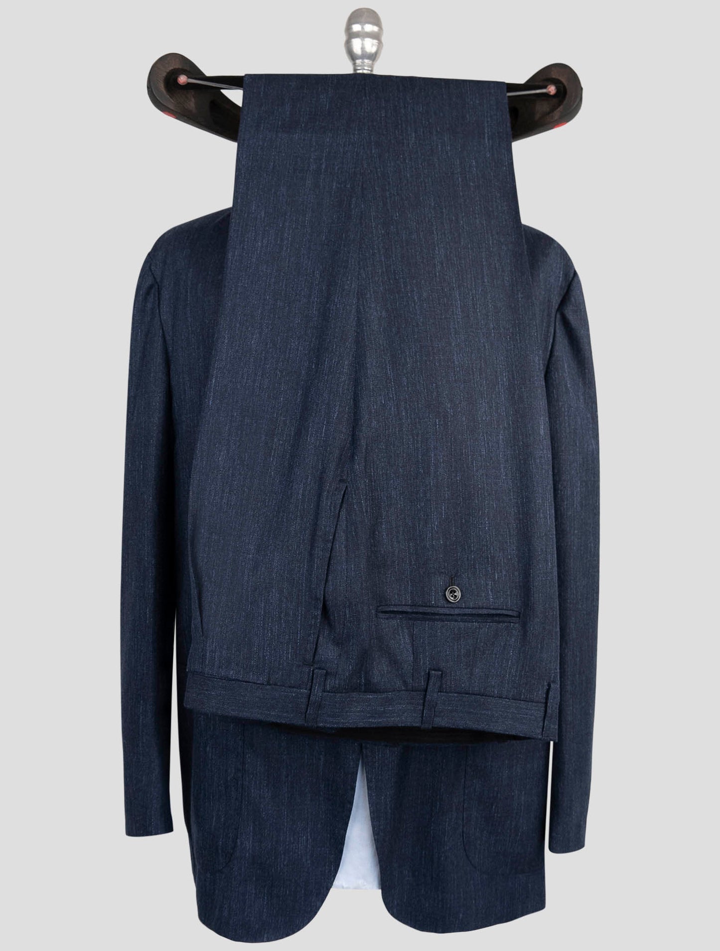 Kiton Blue Cashmere Linen Silk Suit