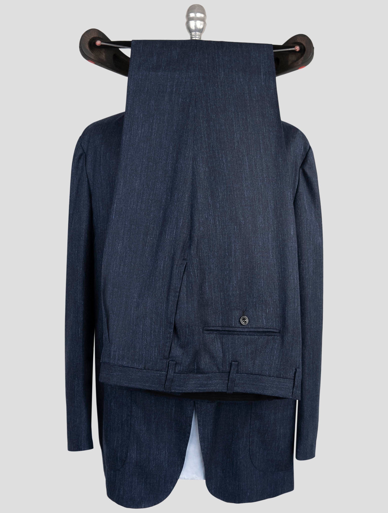 Kiton Blue Cashmere Linen Silk Suit