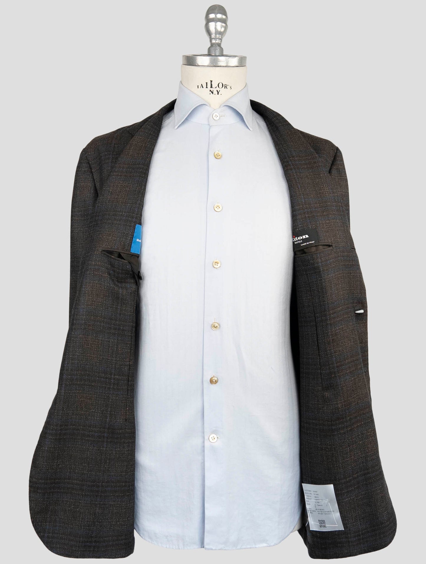Kiton Brown Cashmere Silk Blazer