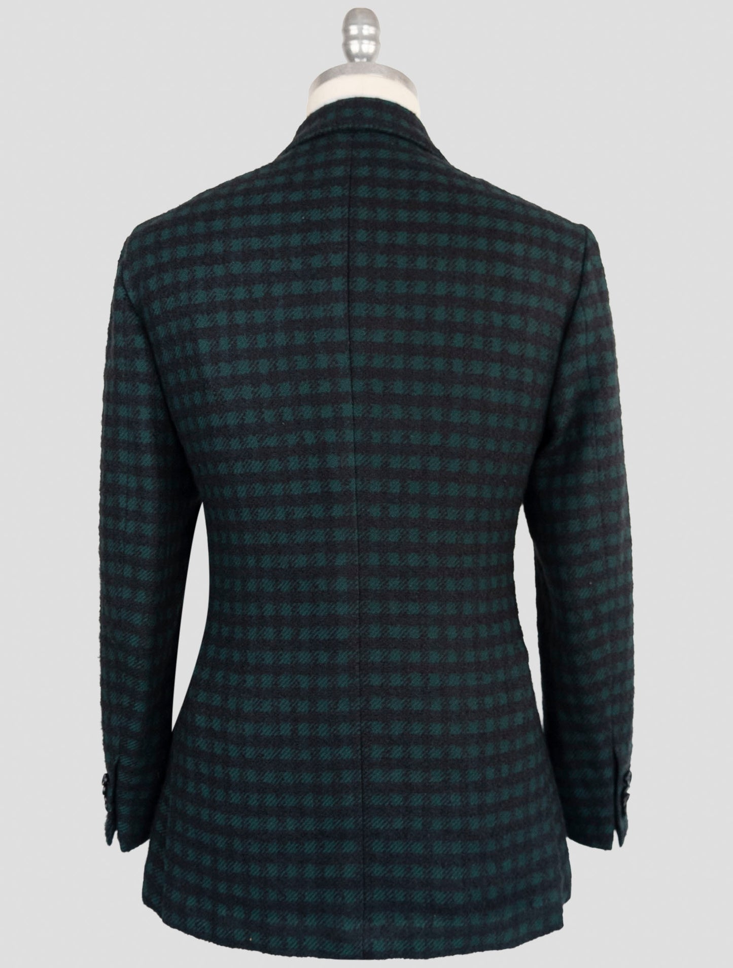 Kiton Green Blue Cashmere Silk Blazer