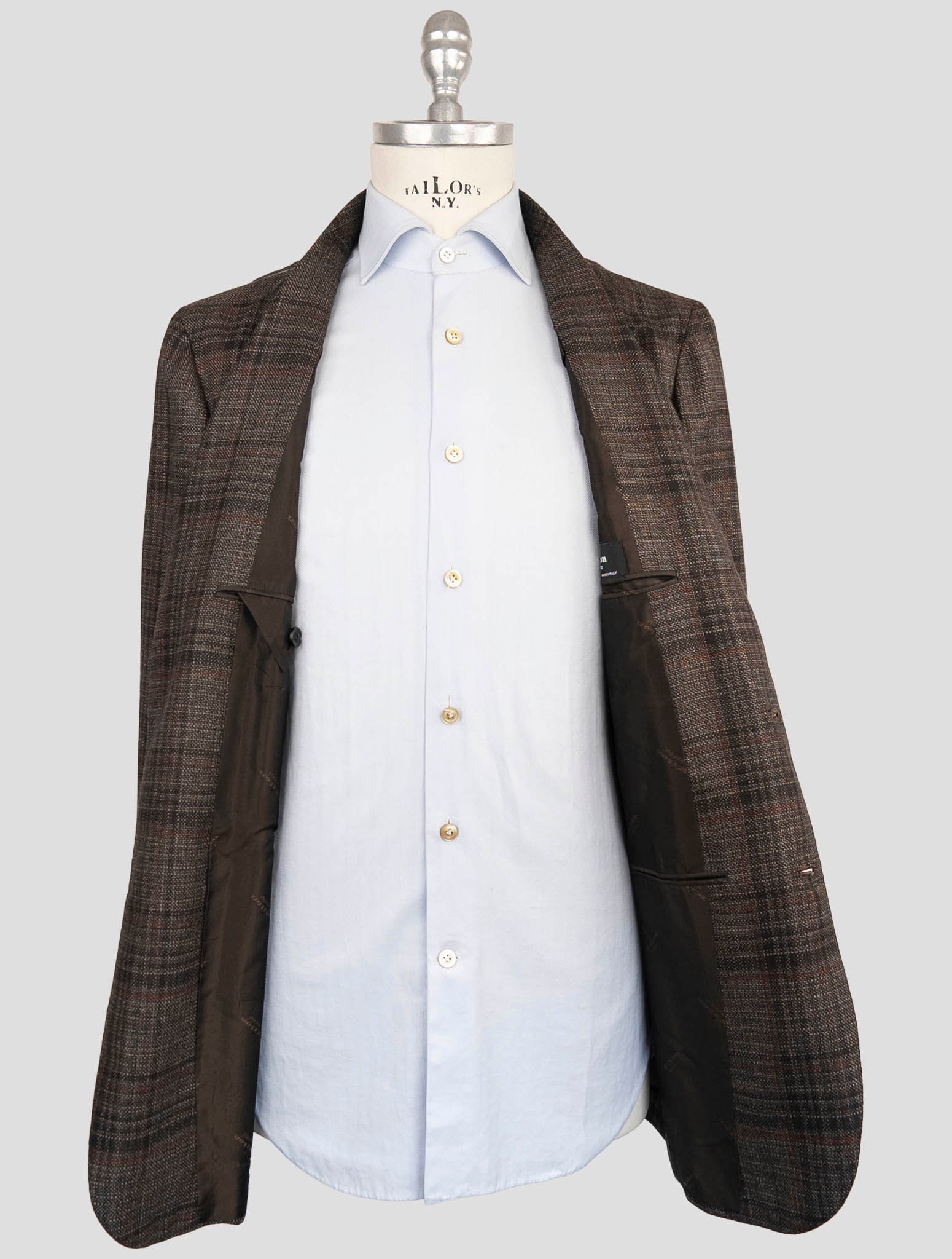 Kiton Brown Cashmere Silk Blazer
